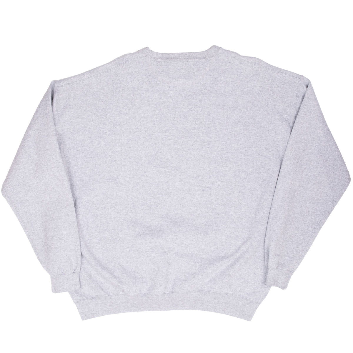 Back of gray Bradley University crewneck sweatshirt with no graphic