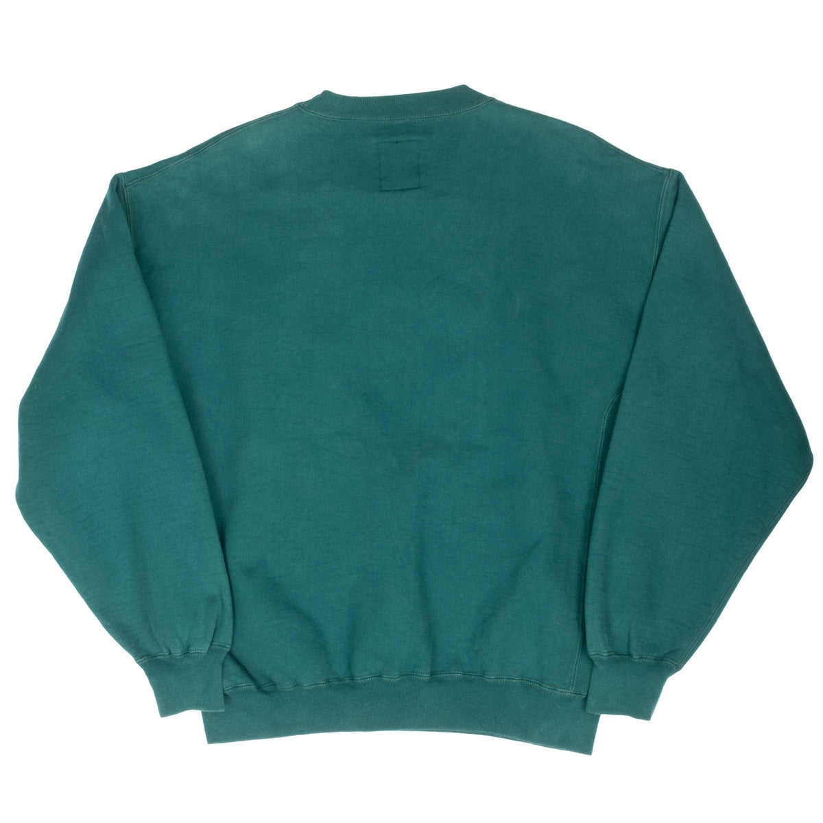 Back of green Russell Athletic Pro Cotton crewneck sweatshirt