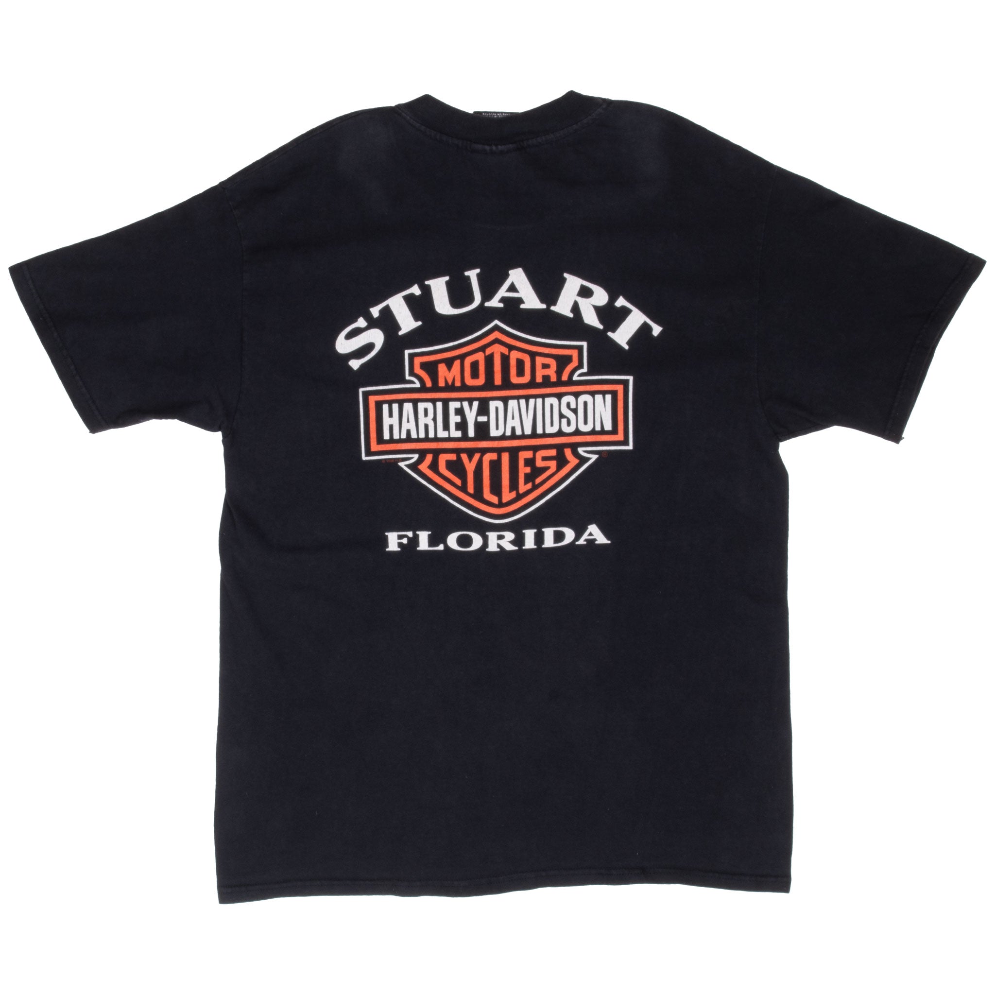 Vintage Harley Davidson Stuwart Florida 1997 Tee Shirt Size Large Made In Usa