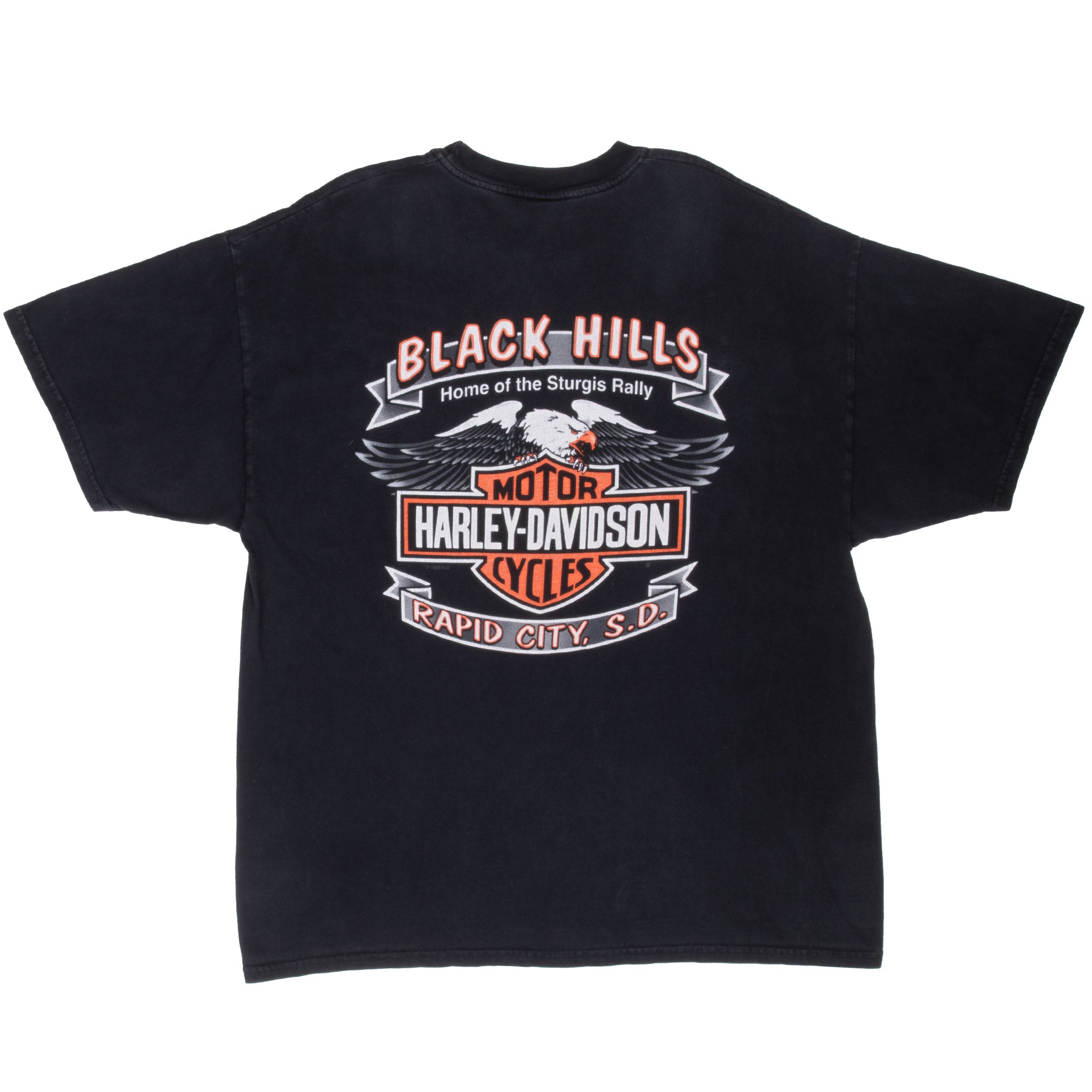 Vintage Harley Davidson Rapid City South Dakota 2000 Tee Shirt Size XL Made In Usa