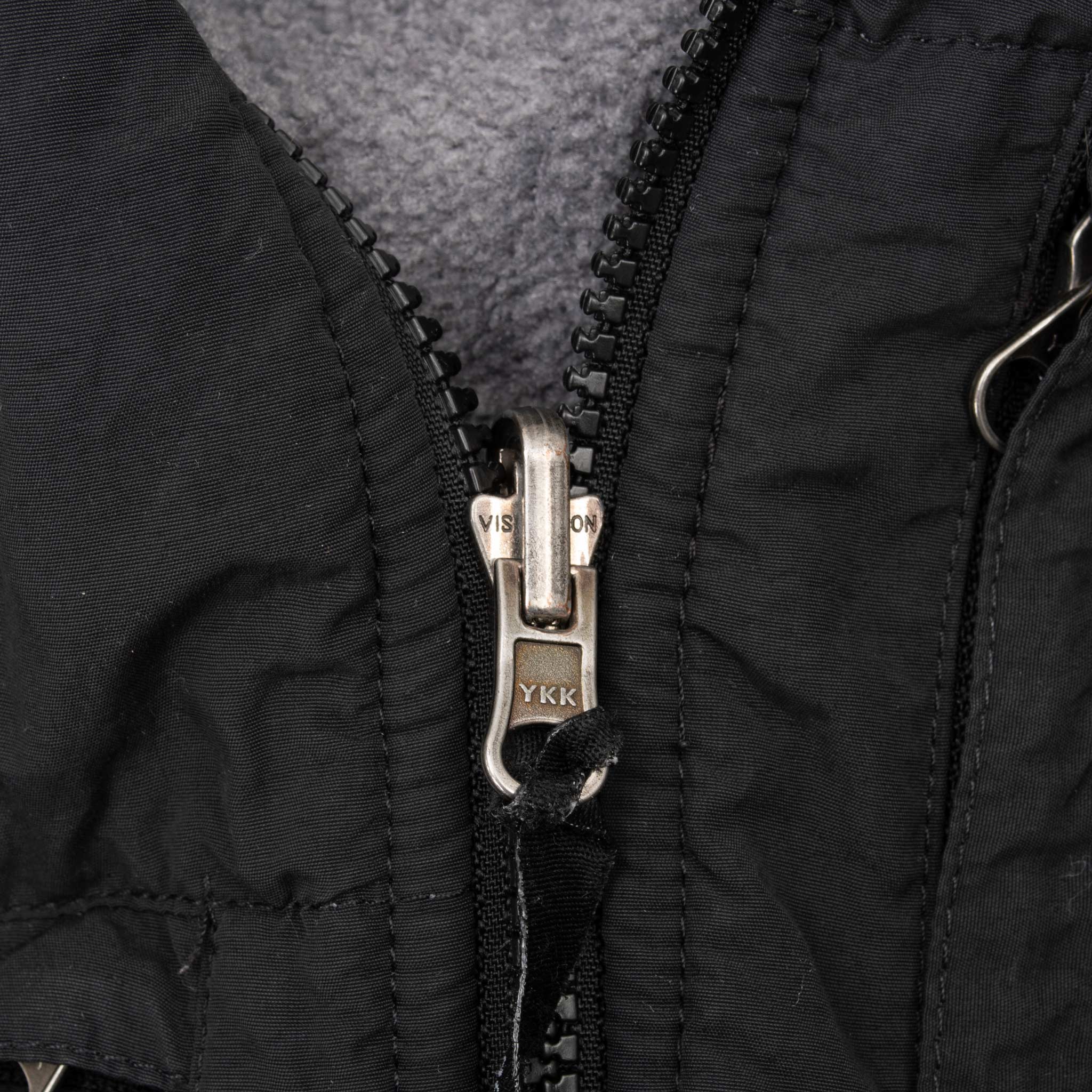 Vintage The North Face Polartec Denali Dark Grey Fleece Jacket Size Medium