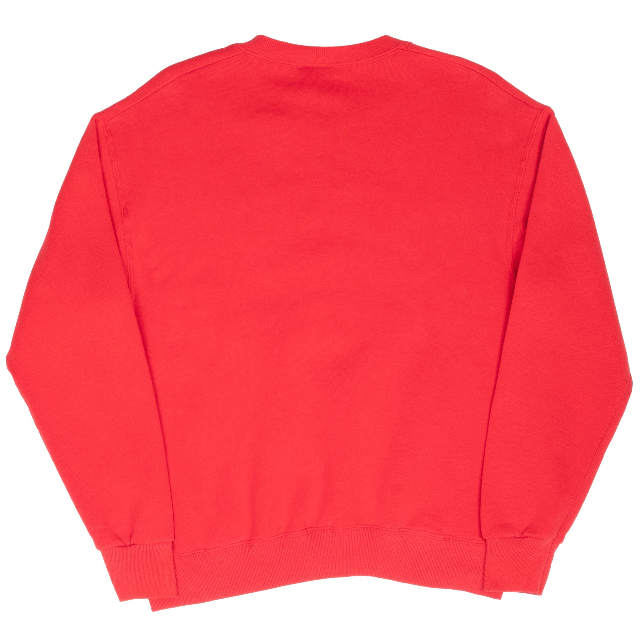 Plain back of red Detroit Red Wings crewneck sweatshirt