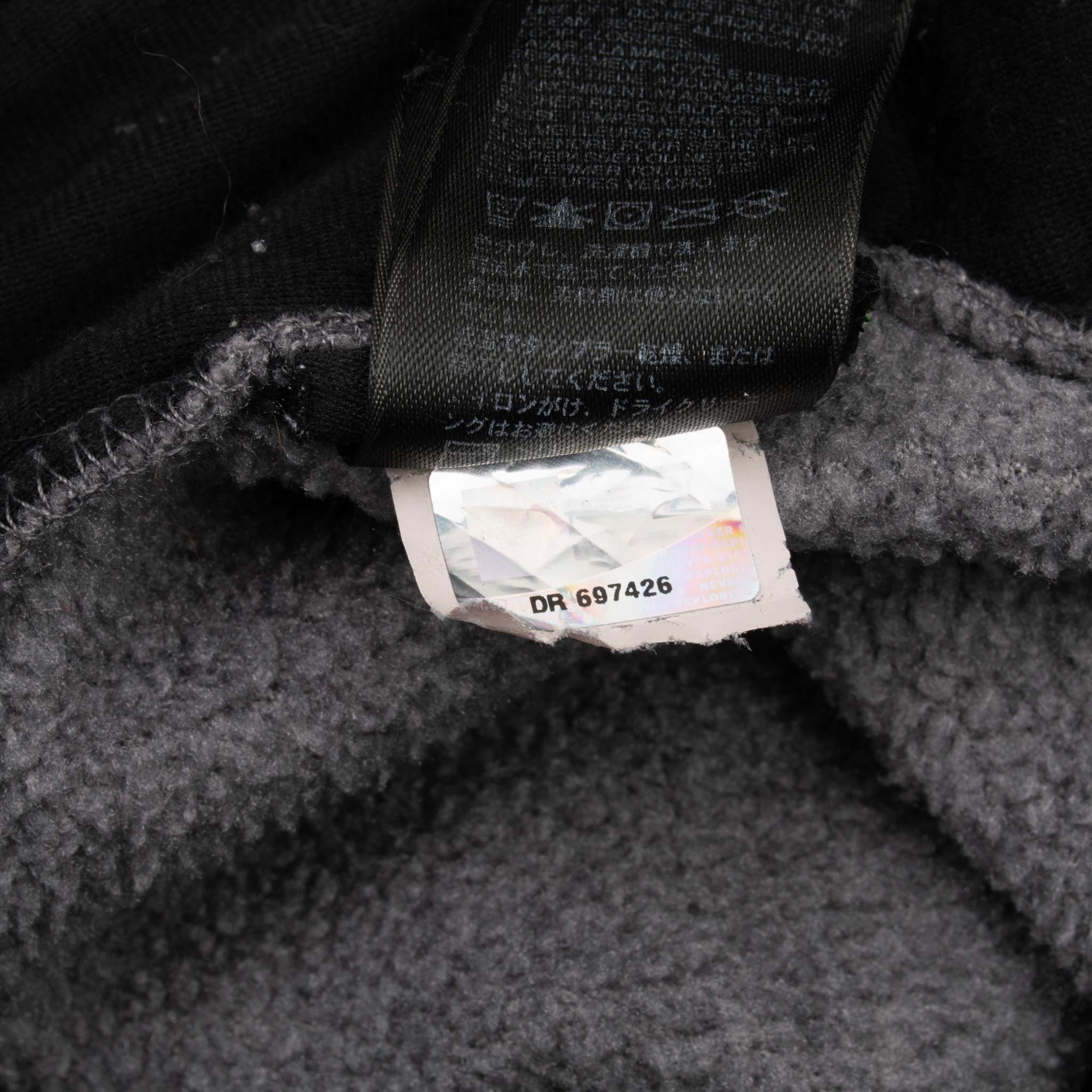 Vintage The North Face Polartec Denali Dark Grey Fleece Jacket Size Medium