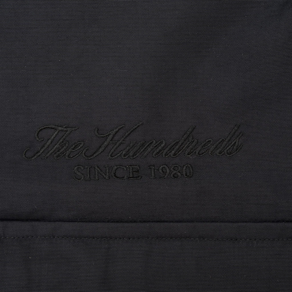 Tonal The Hundreds Since 1980 embroidery on the black jacket front