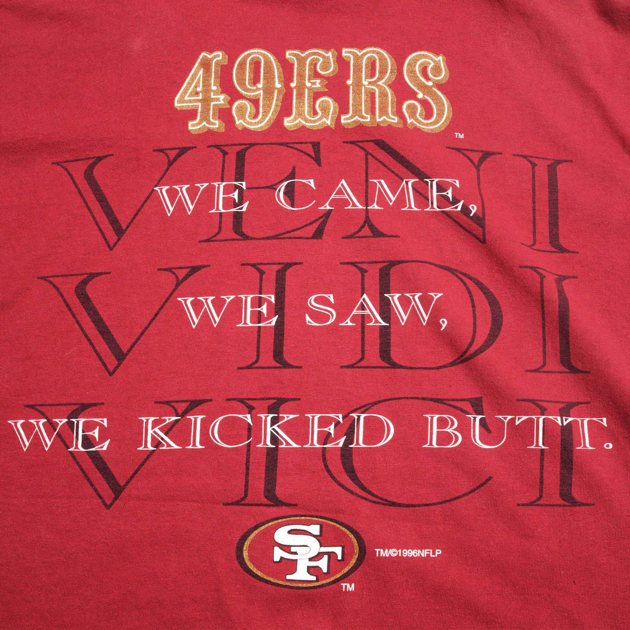 VINTAGE NFL SAN FRANCISCO 49ERS TEE SHIRT 1996 SIZE XL
