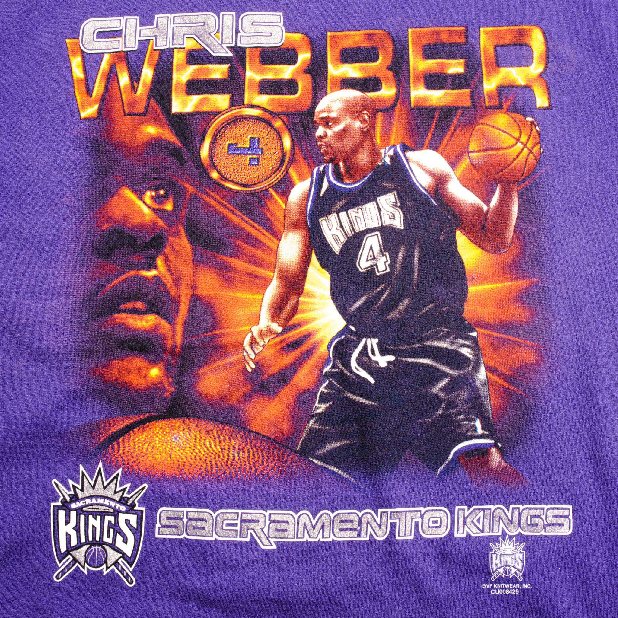VINTAGE NBA CHRIS WEBBER TEE SHIRT SIZE XL