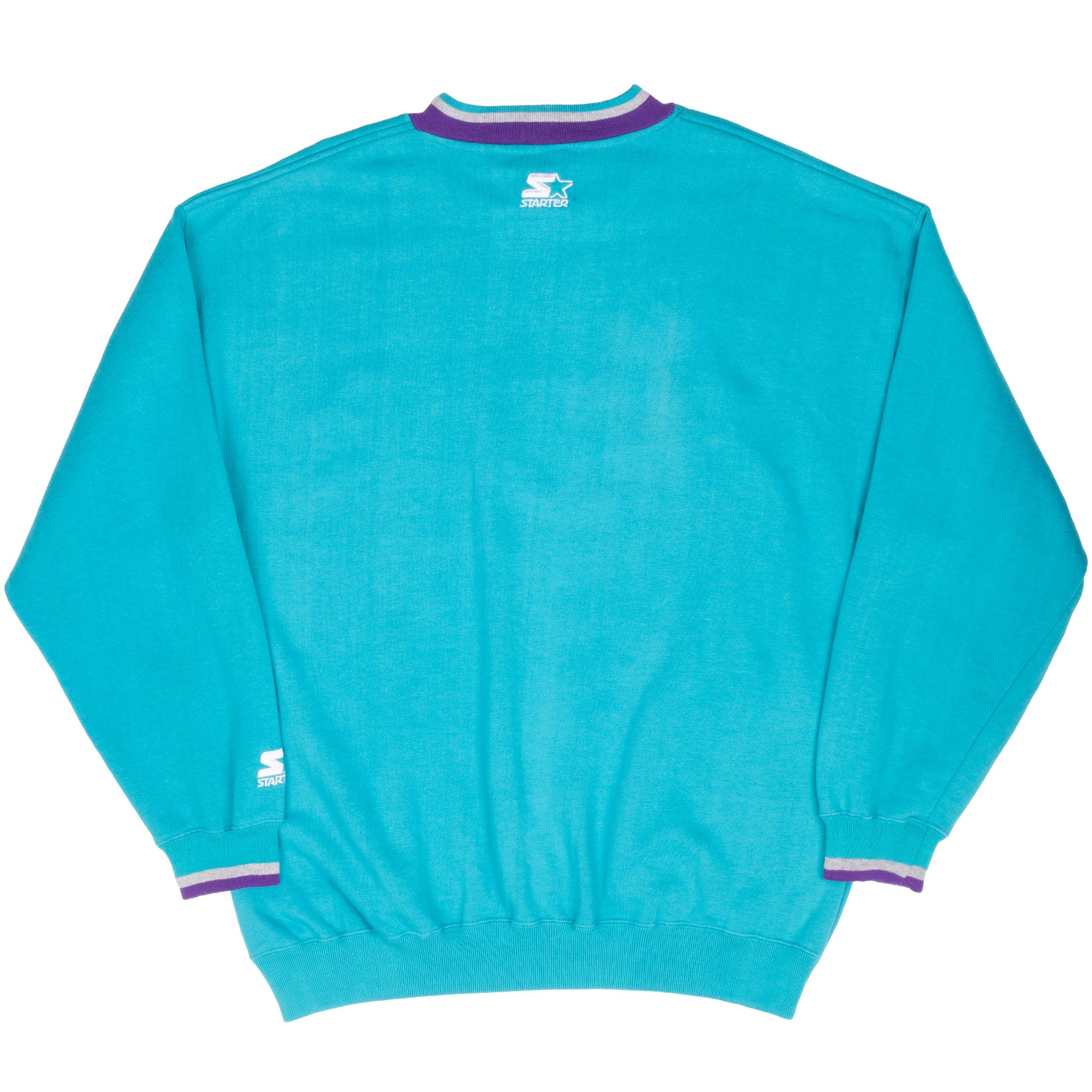 Vintage Nba Charlotte Hornets Embroidered Starter Sweatshirt 1990S Size XL