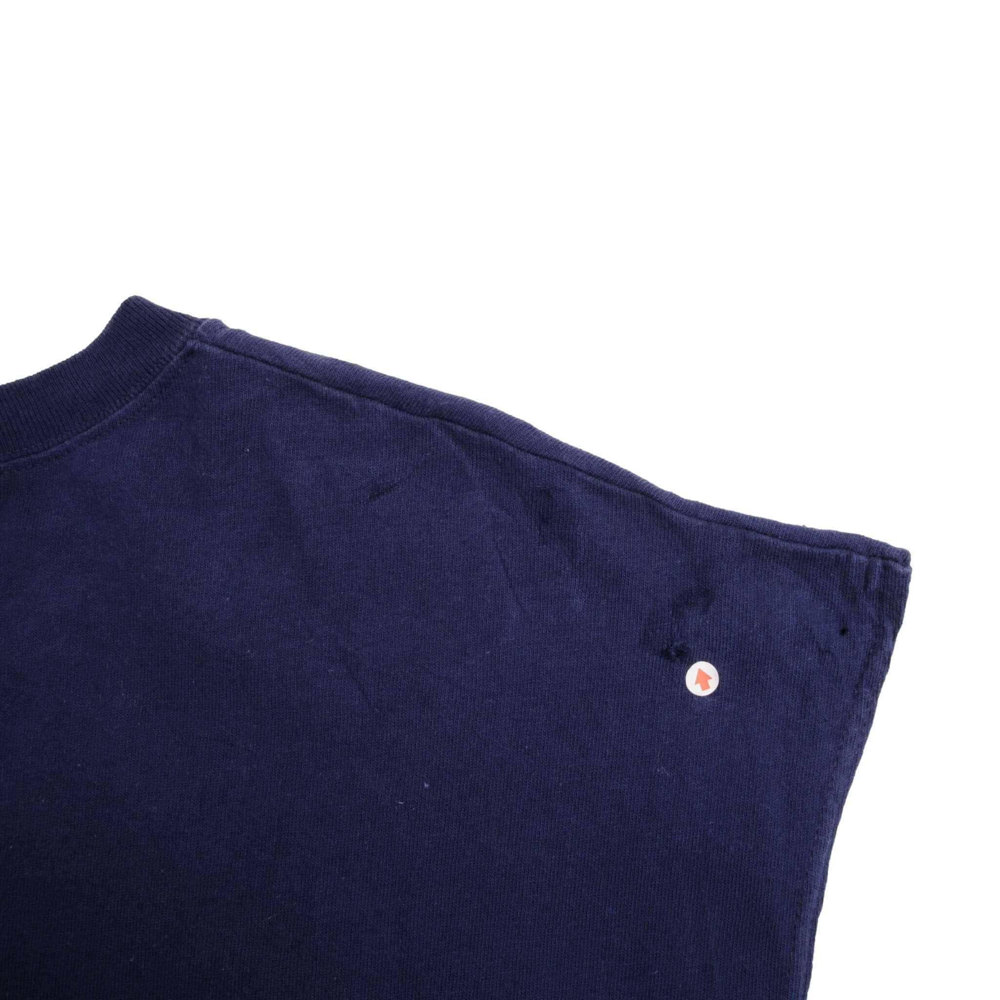 VINTAGE NIKE BIG SWOOSH BLUE TANK TOP TEE SHIRT 1990S SIZE XL MADE IN USA