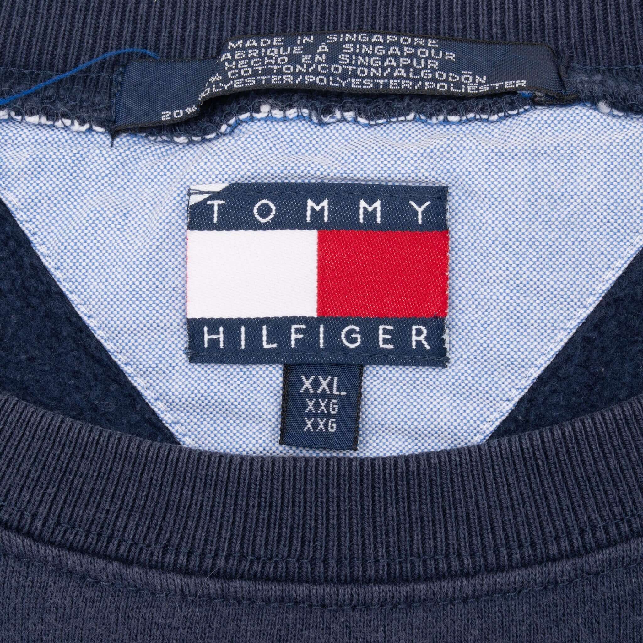 Vintage Tommy Hilfiger 1990S Blue Classic Sweatshirt Size 2XL