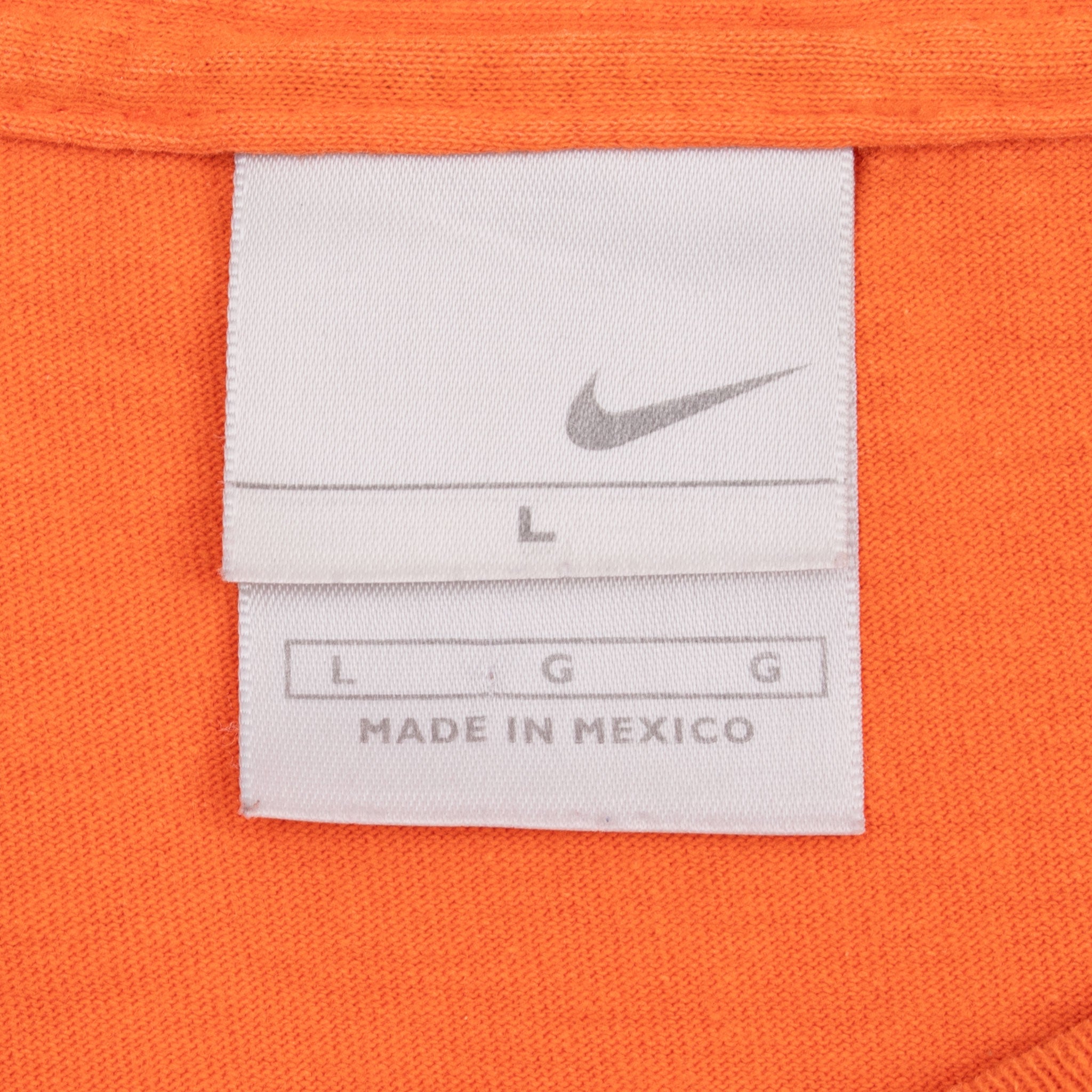 Vintage Nike Orange Tee Shirt 2000S Size Large