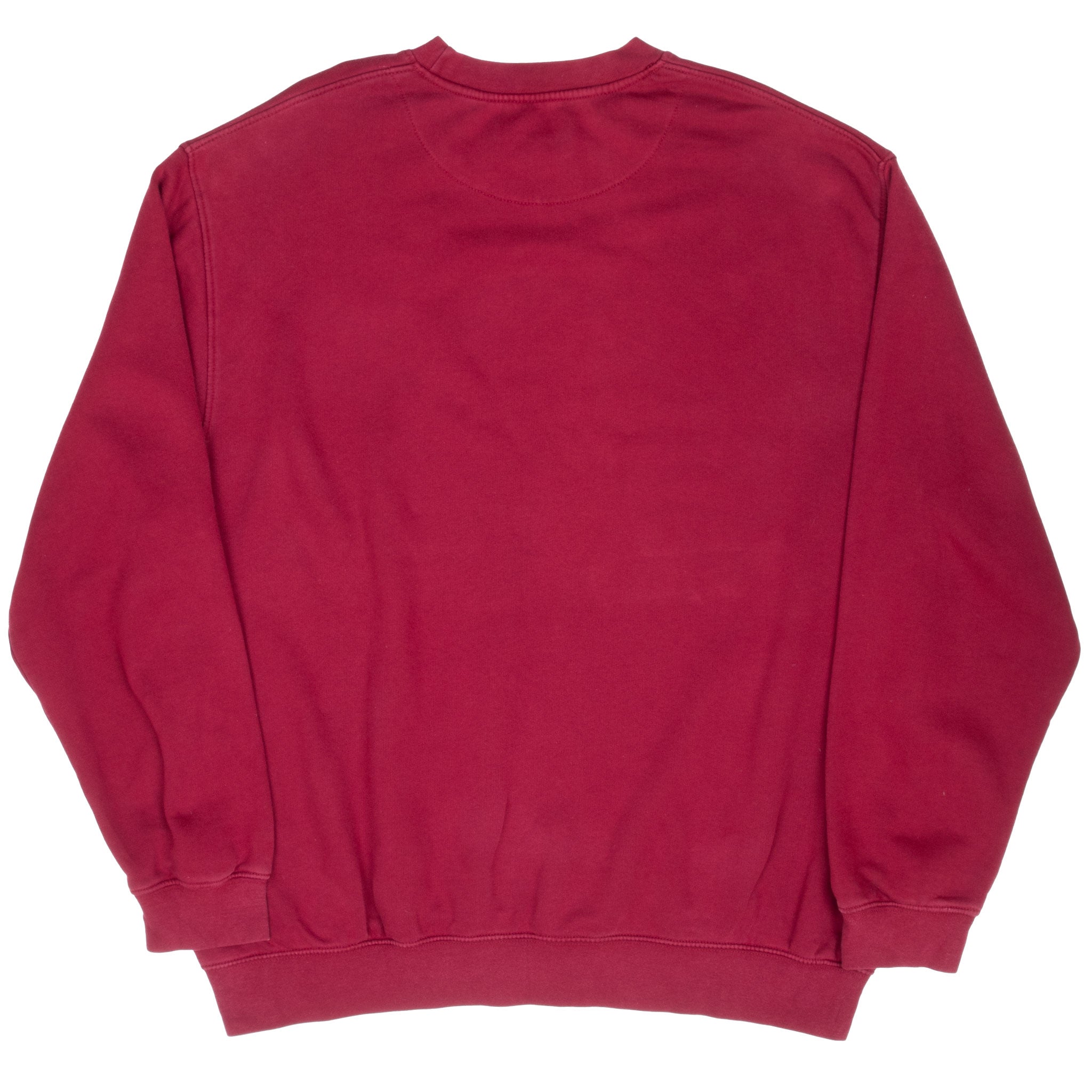 Vintage Nike Classic Swoosh Red Burgundy Sweatshirt 2000S Size XL