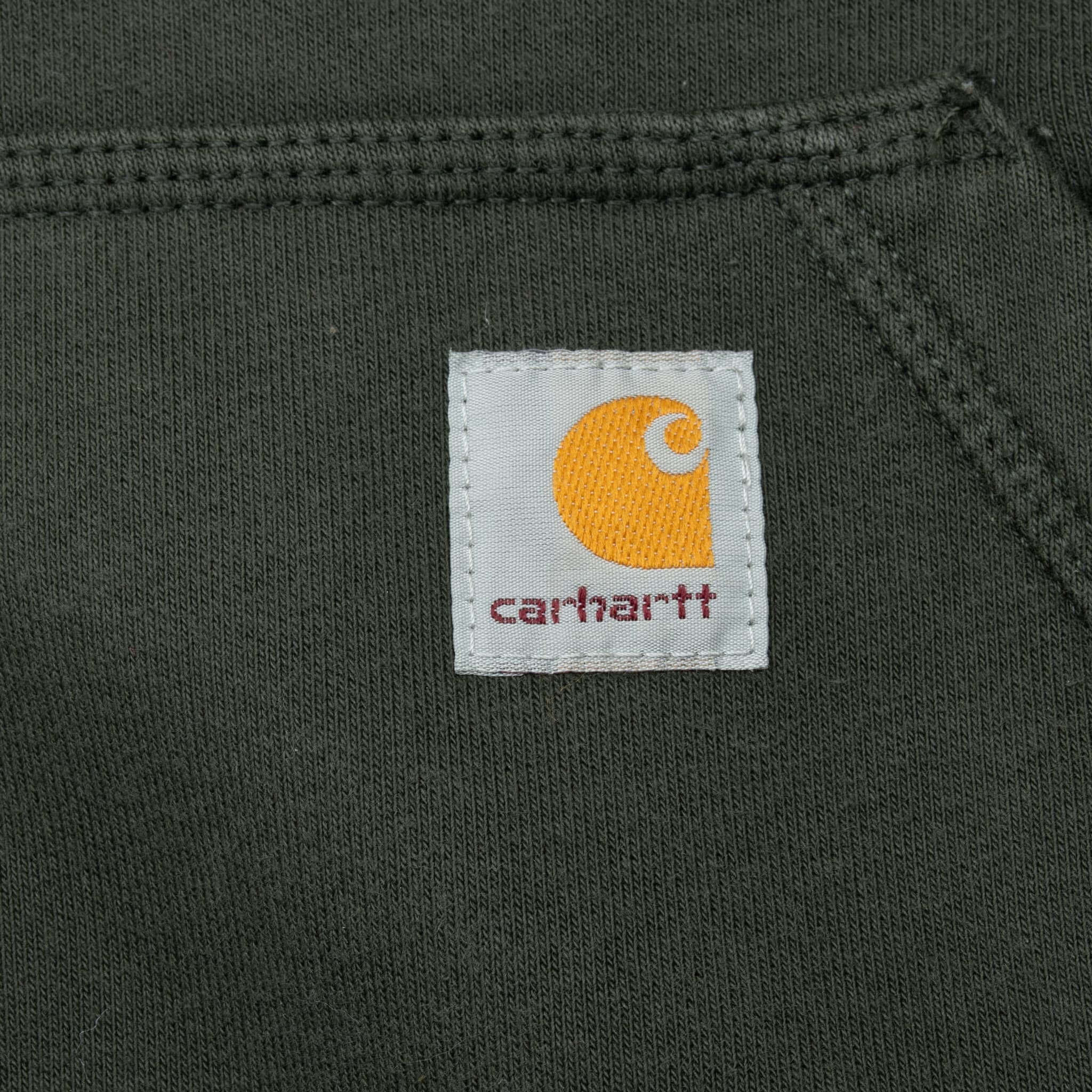 Vintage Carhartt Classic Green Hoodie Sweatshirt 2000S Size Large