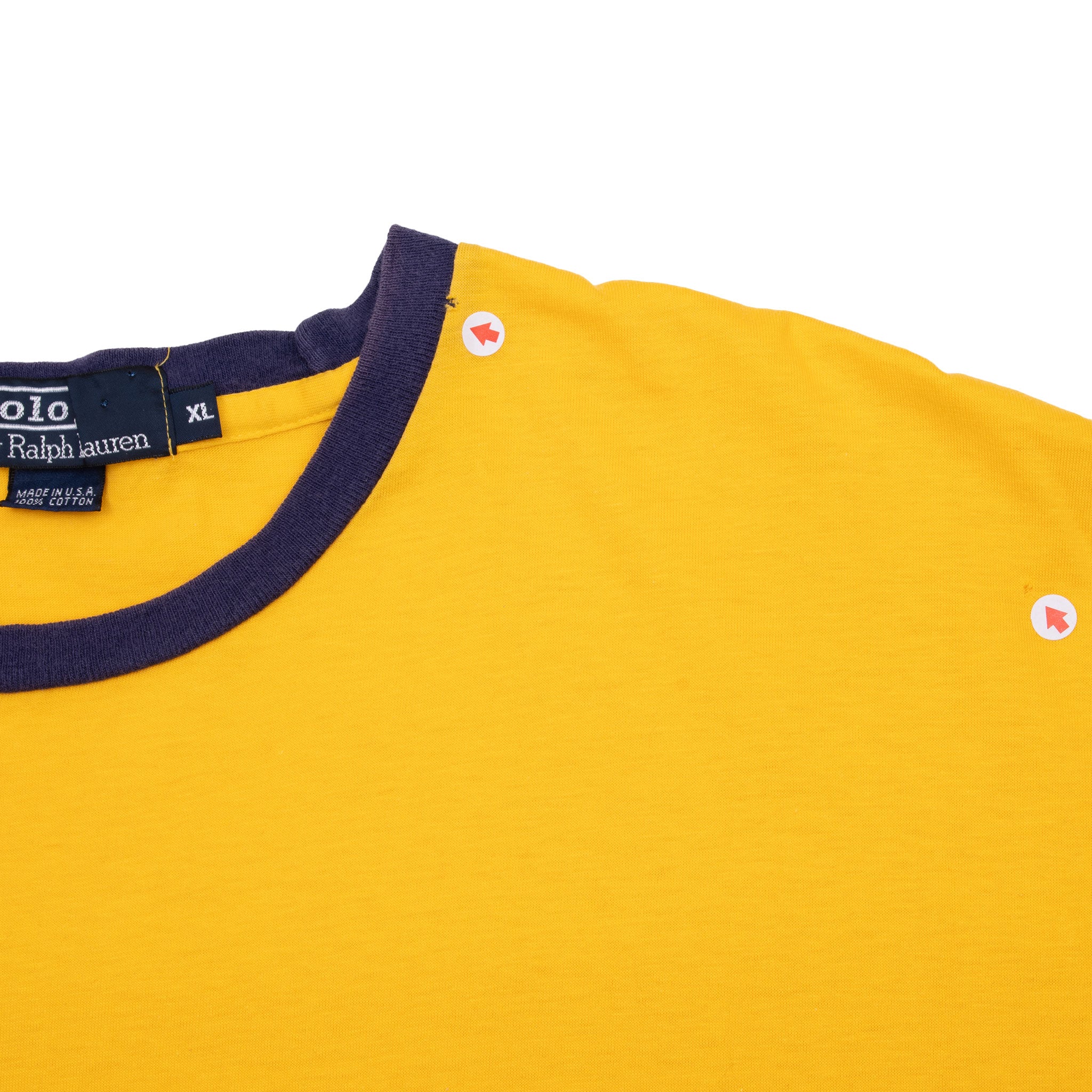 Vintage Ralph Lauren Polo Sport 1990S Tee Shirt Size XL With Single Stitch Sleeves Made In Usa