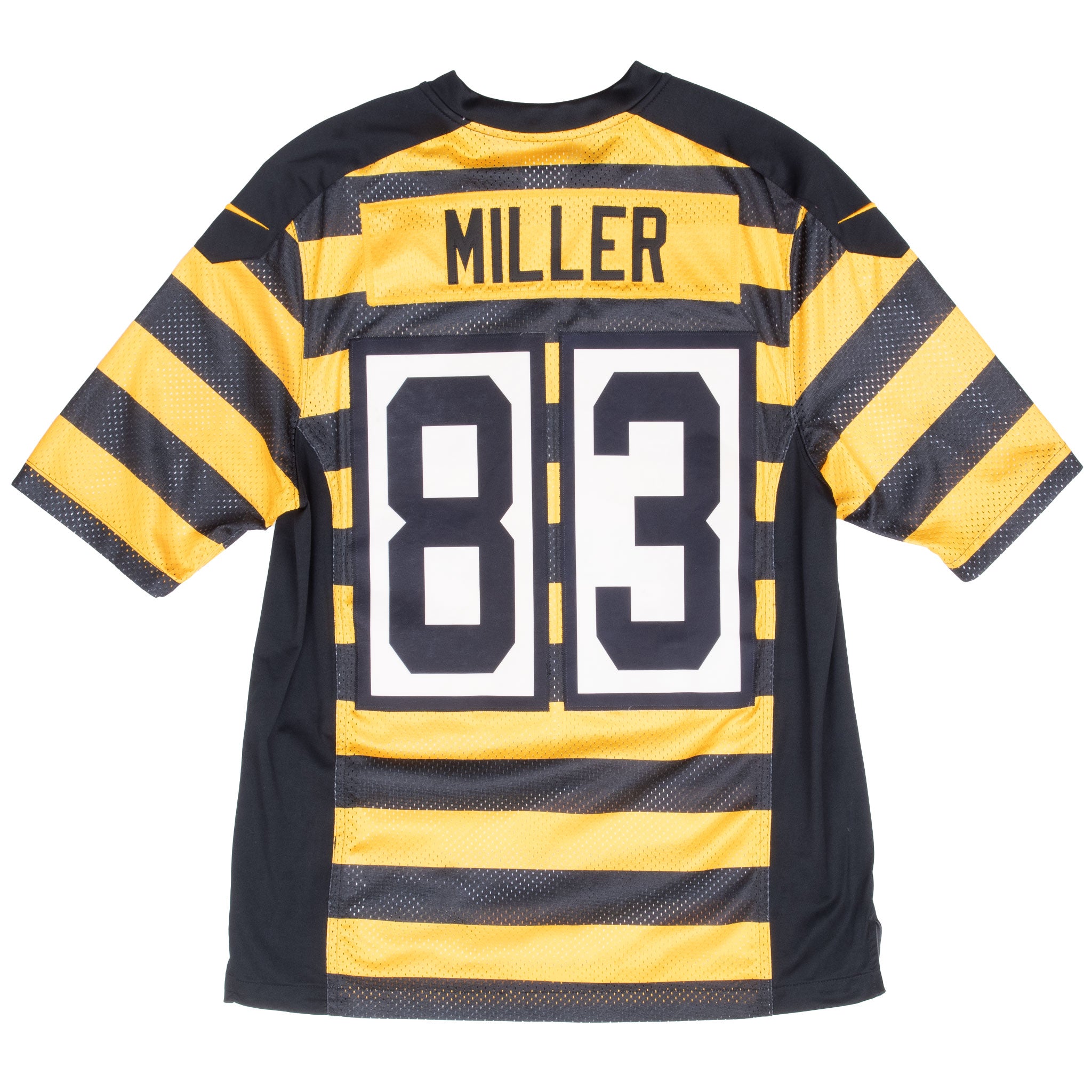 Vintage NFL Pittsburgh Steelers Miller #20 Striped Nike Jersey 2000s Size Medium