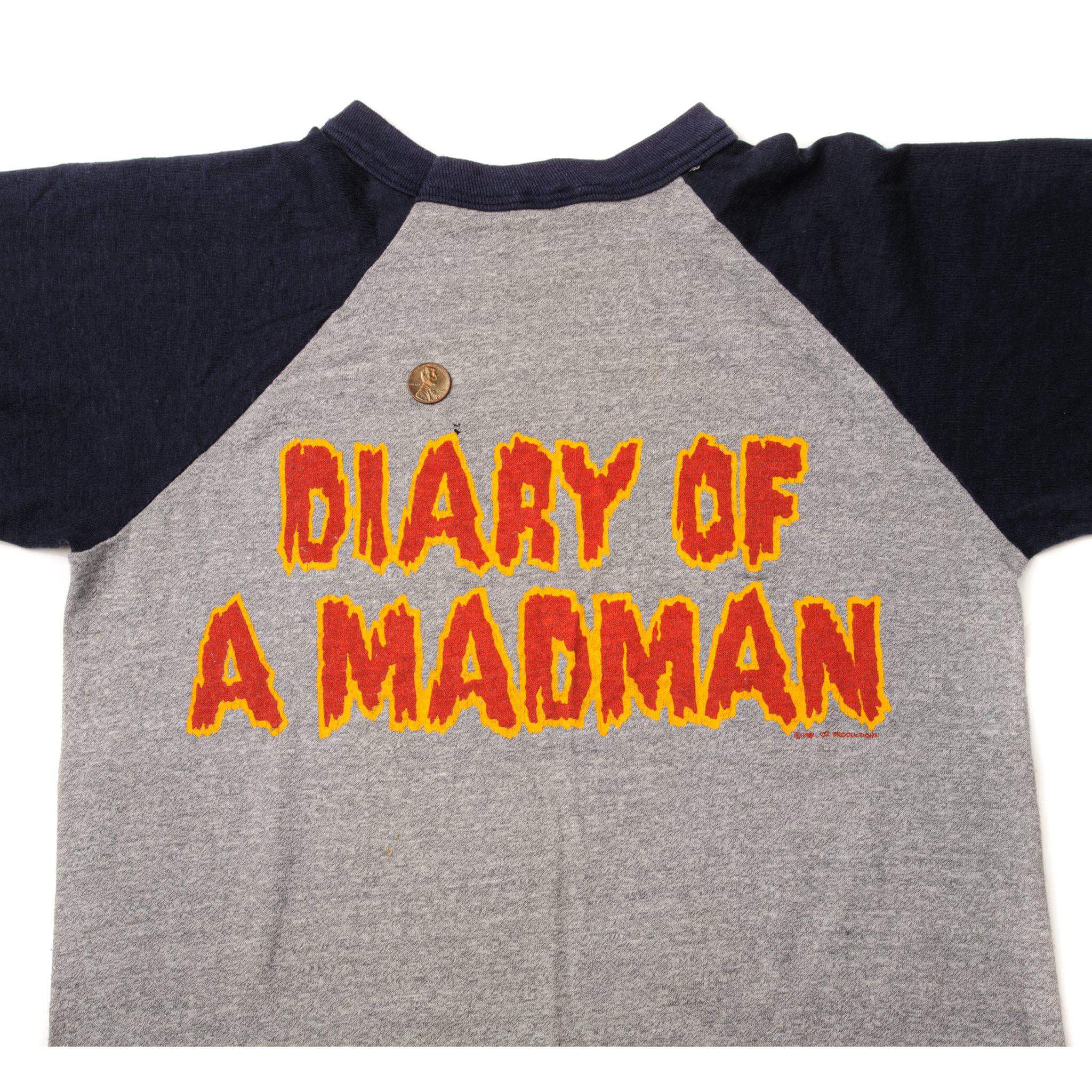 VINTAGE OZZY OSBOURNE RAGLAN TEE SHIRT 1980s SIZE XS