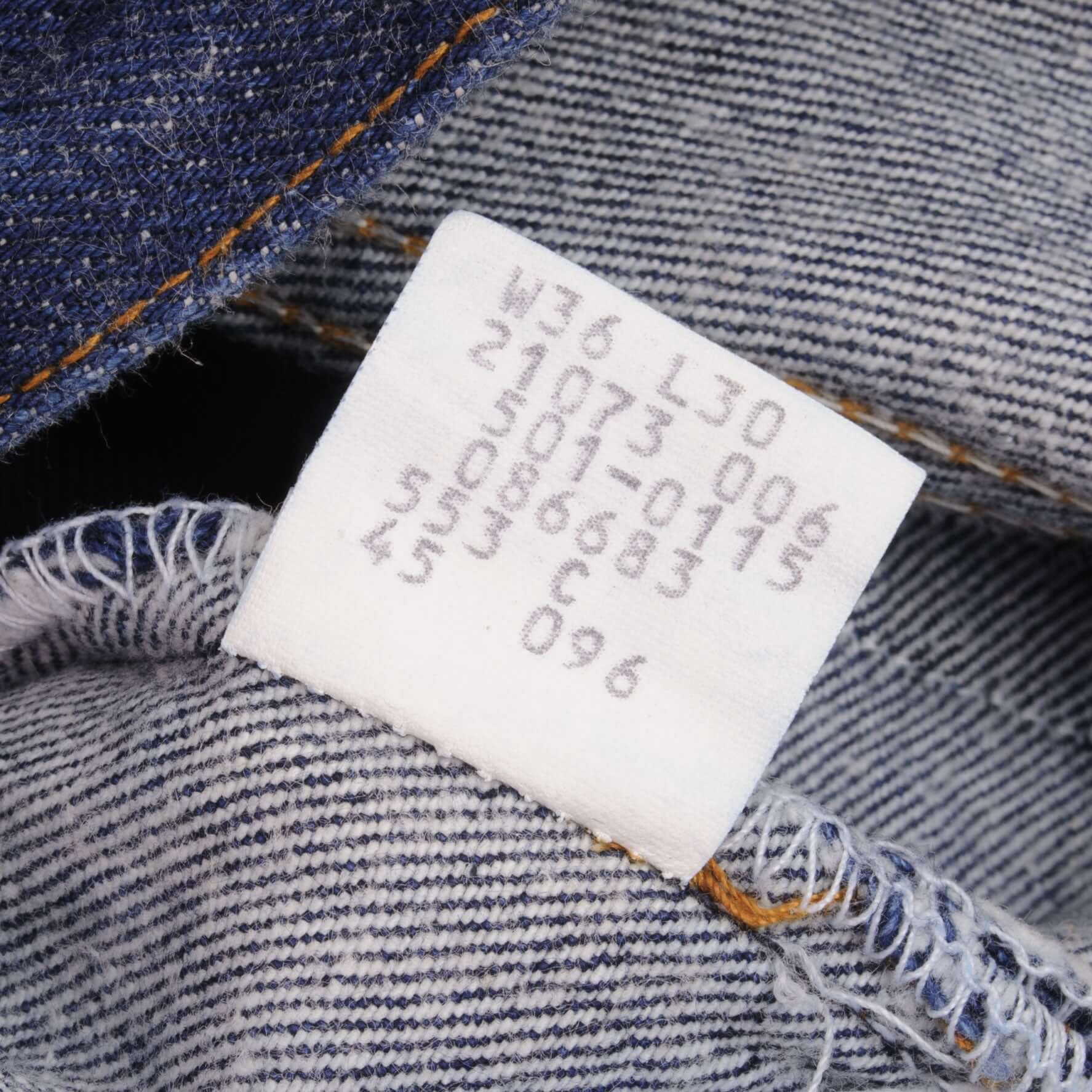 Beautiful Indigo Levis 501 Jeans 1980S Made in USA with Very Dark Wash Size on Tag 36X30 Actual Size 35X30 Back Button #553