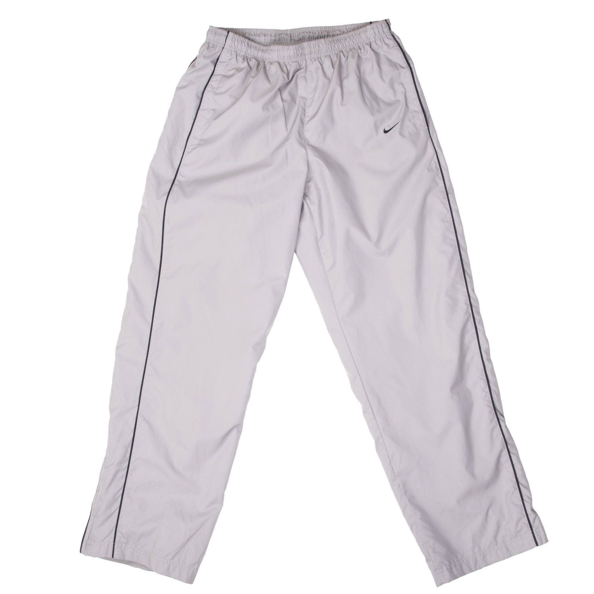 Vintage Nike Classic Swoosh Grey Track Pants 2000S Size Medium