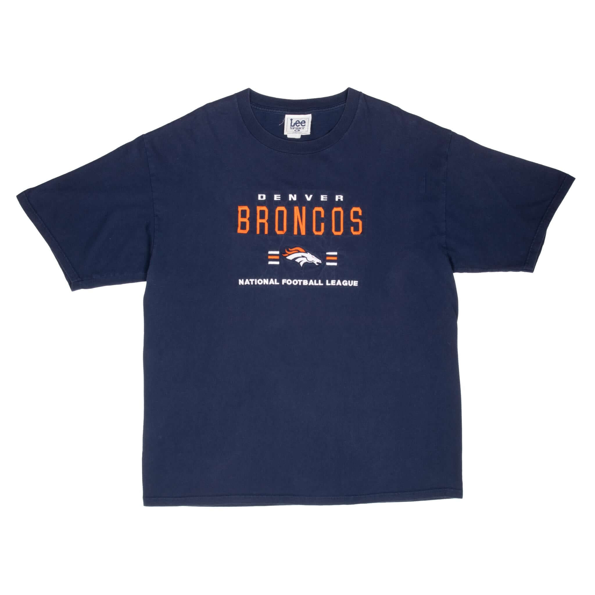 Vintage Nfl Denver Broncos Embroidered 1990S Tee Shirt Size XL Made In USA