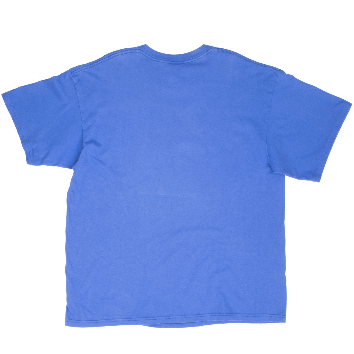Plain back of blue Nike short-sleeve T-shirt