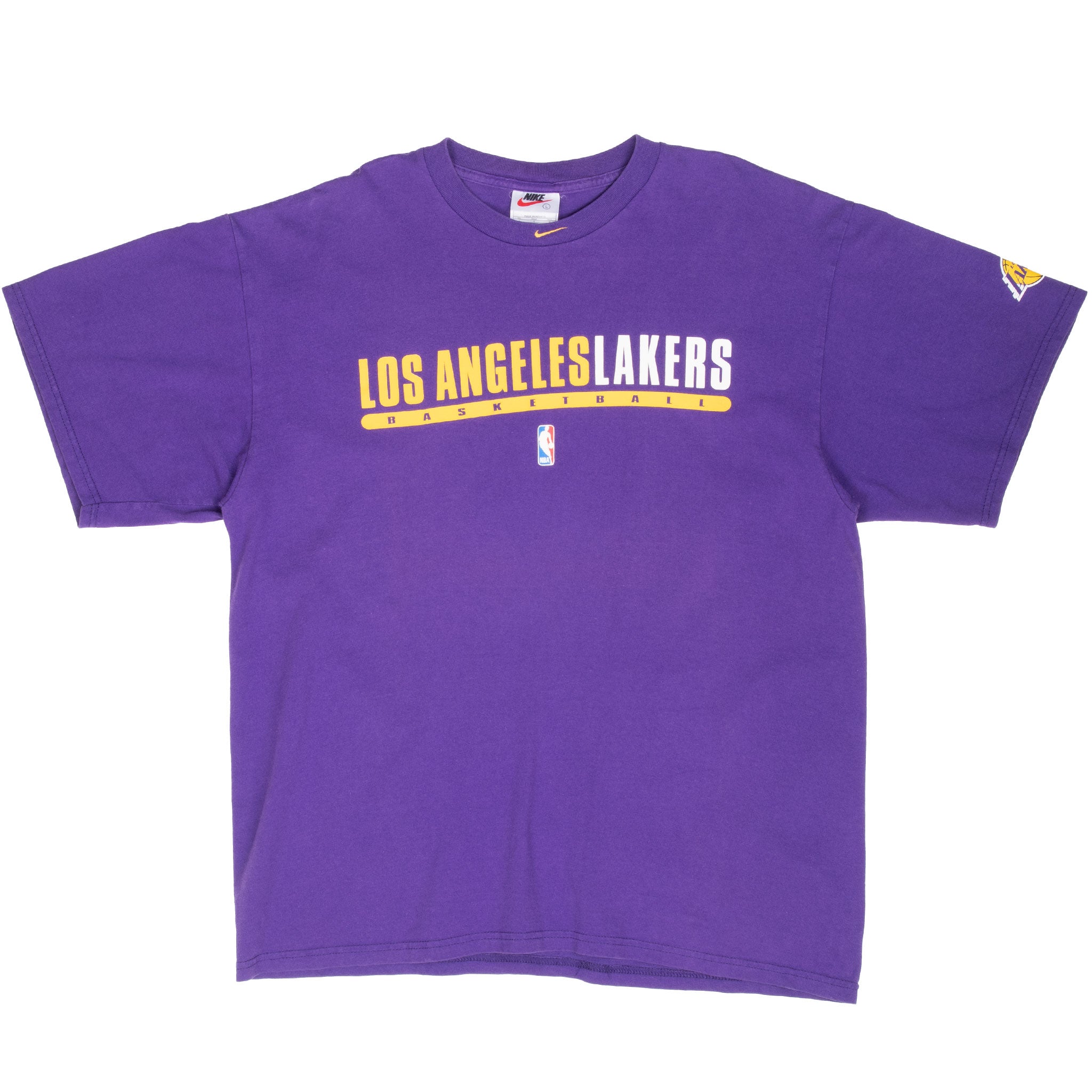 Vintage Nike Nba Los Angeles Lakers Center Swoosh 1990S Tee Shirt Size Large