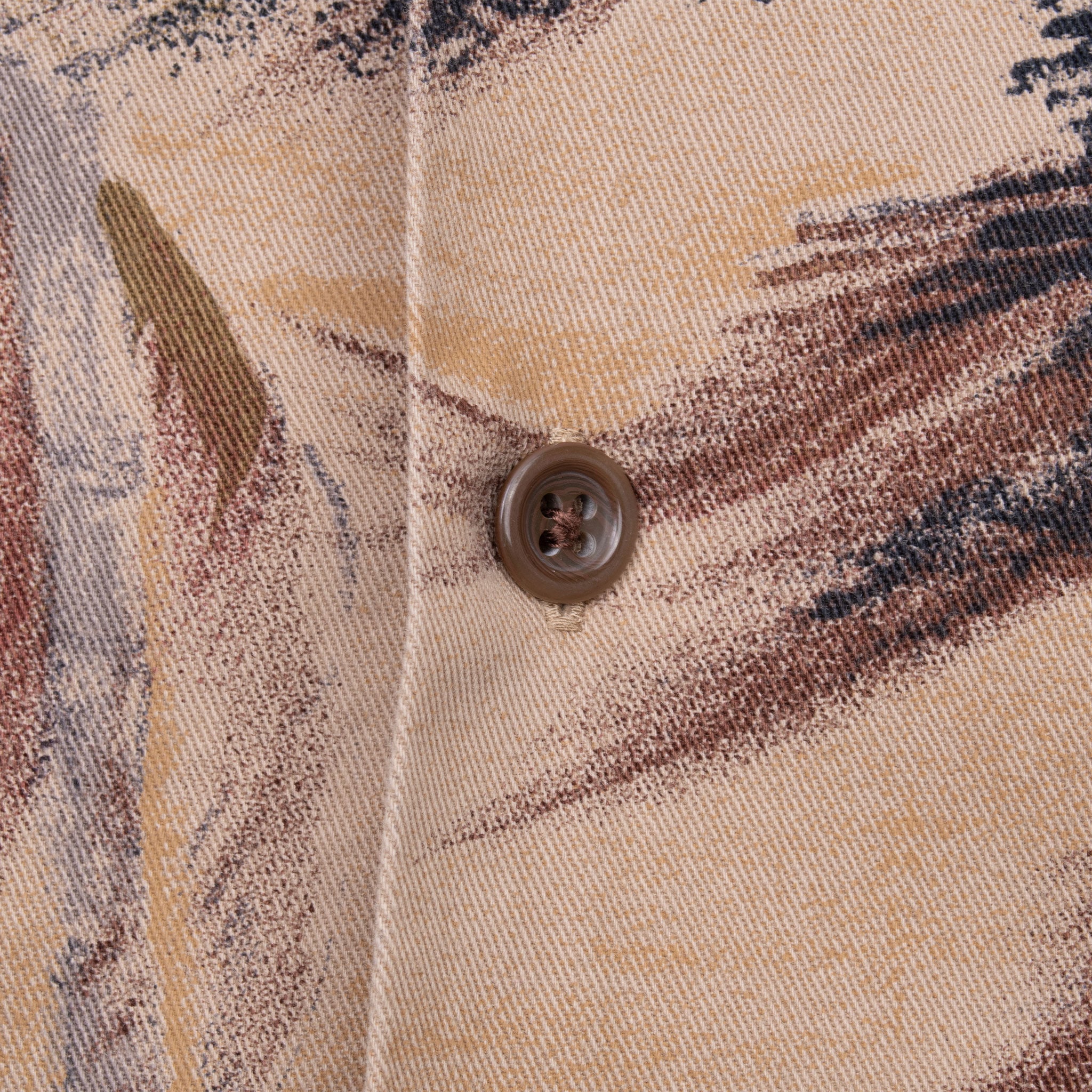 Vintage Ralph Lauren Palm Tree Beige Shirt 1990S Size Large