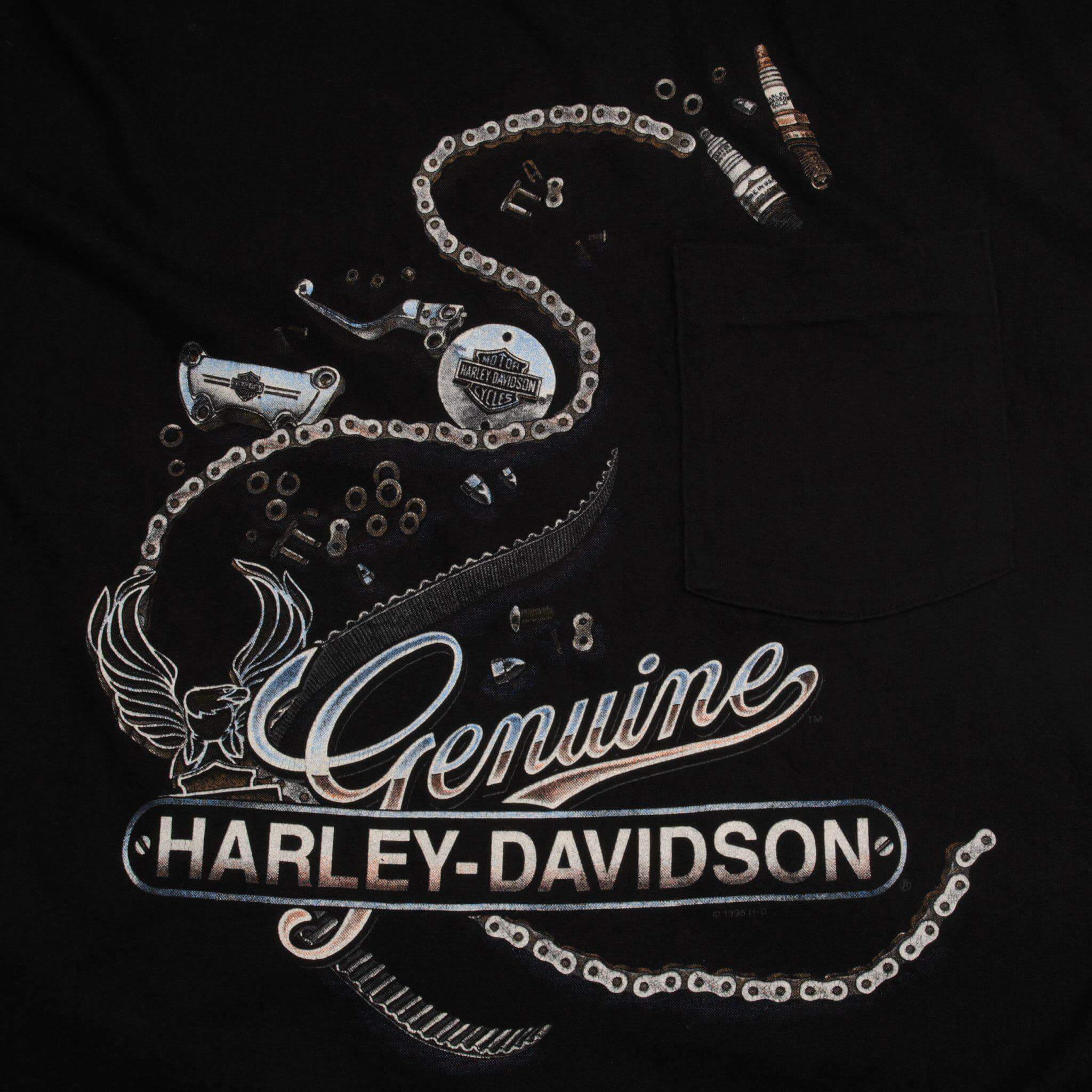 VINTAGE HARLEY DAVIDSON TEE SHIRT 1995 SIZE XL MADE IN USA
