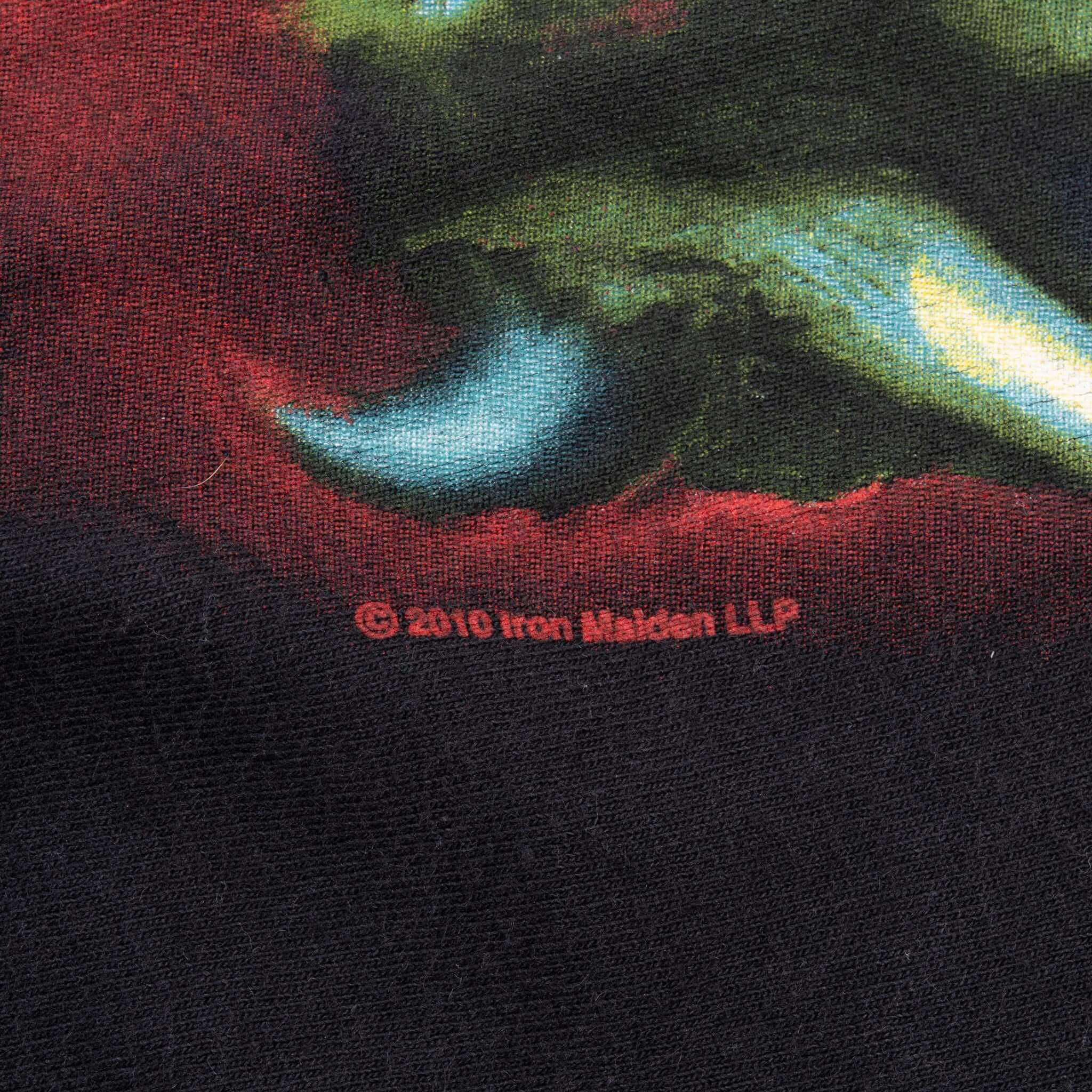 Vintage Iron Maiden The Final Frontier Tour 2010 Black Tee Shirt Size XL