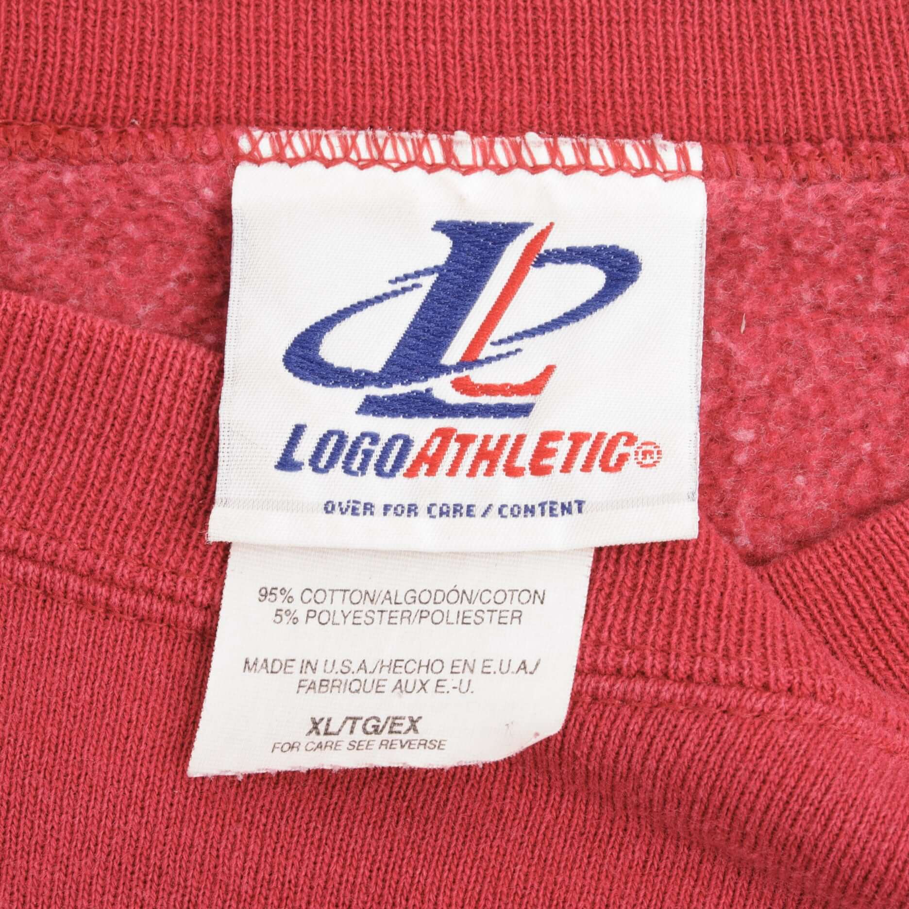 Vintage Usc Trojans Embroidered Red Crewneck Sweatshirt 1990S Size XL Made In Usa