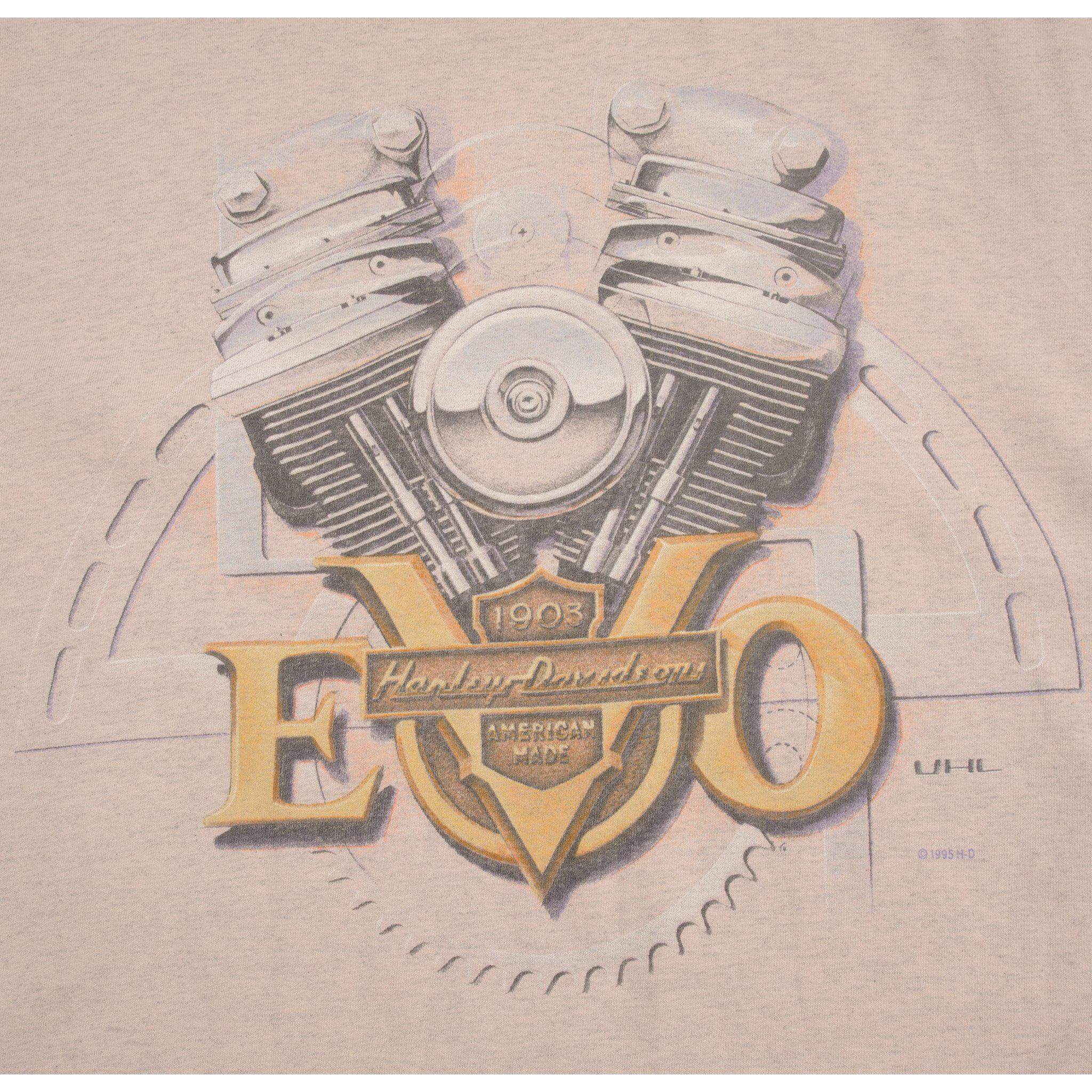 VINTAGE HARLEY DAVIDSON TEE SHIRT 1995 SIZE MEDIUM MADE IN USA