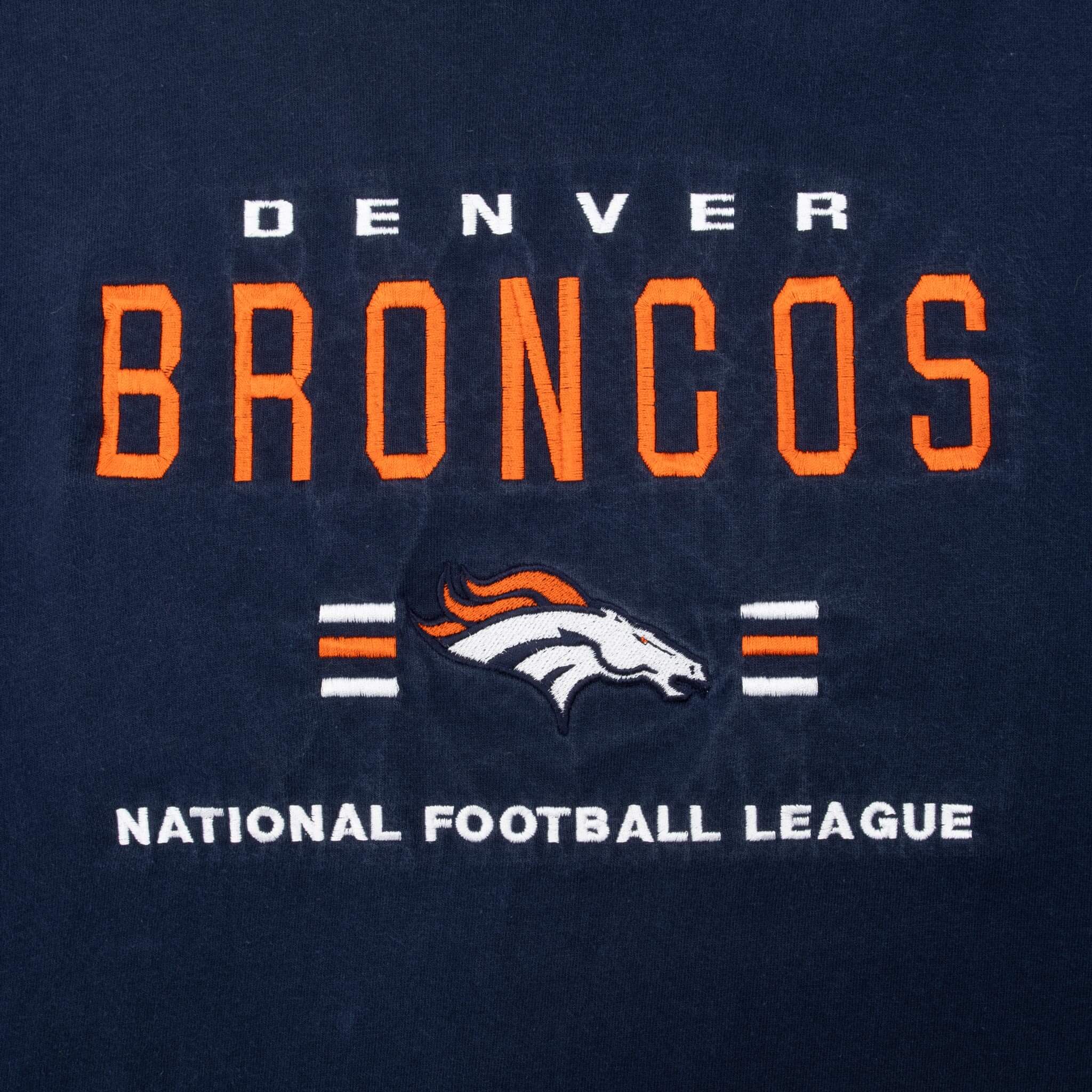 Vintage Nfl Denver Broncos Embroidered 1990S Tee Shirt Size XL Made In USA