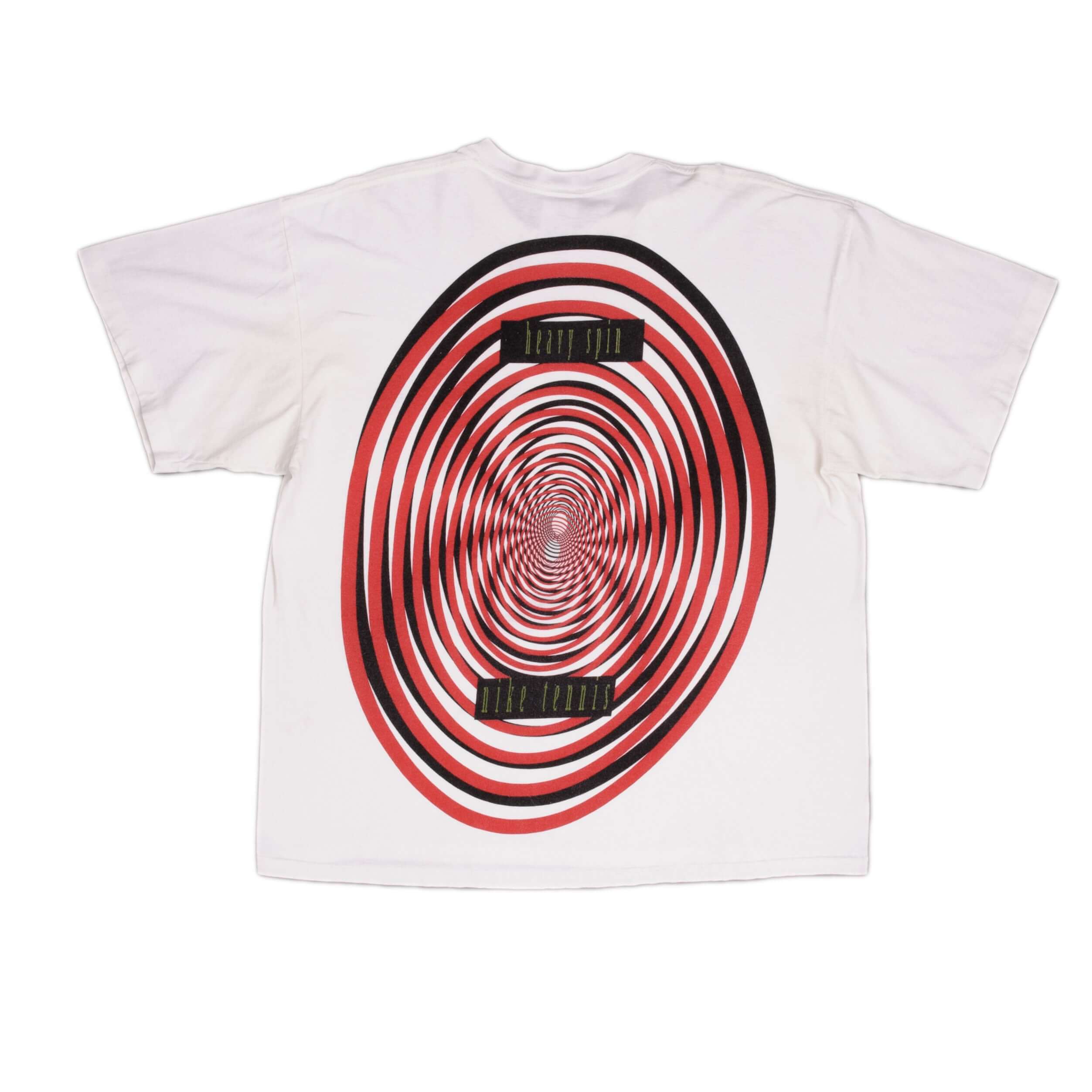 VINTAGE NIKE TENNIS HEAVY SPIN TEE SHIRT EARLY 1990S XL MADE IN USA