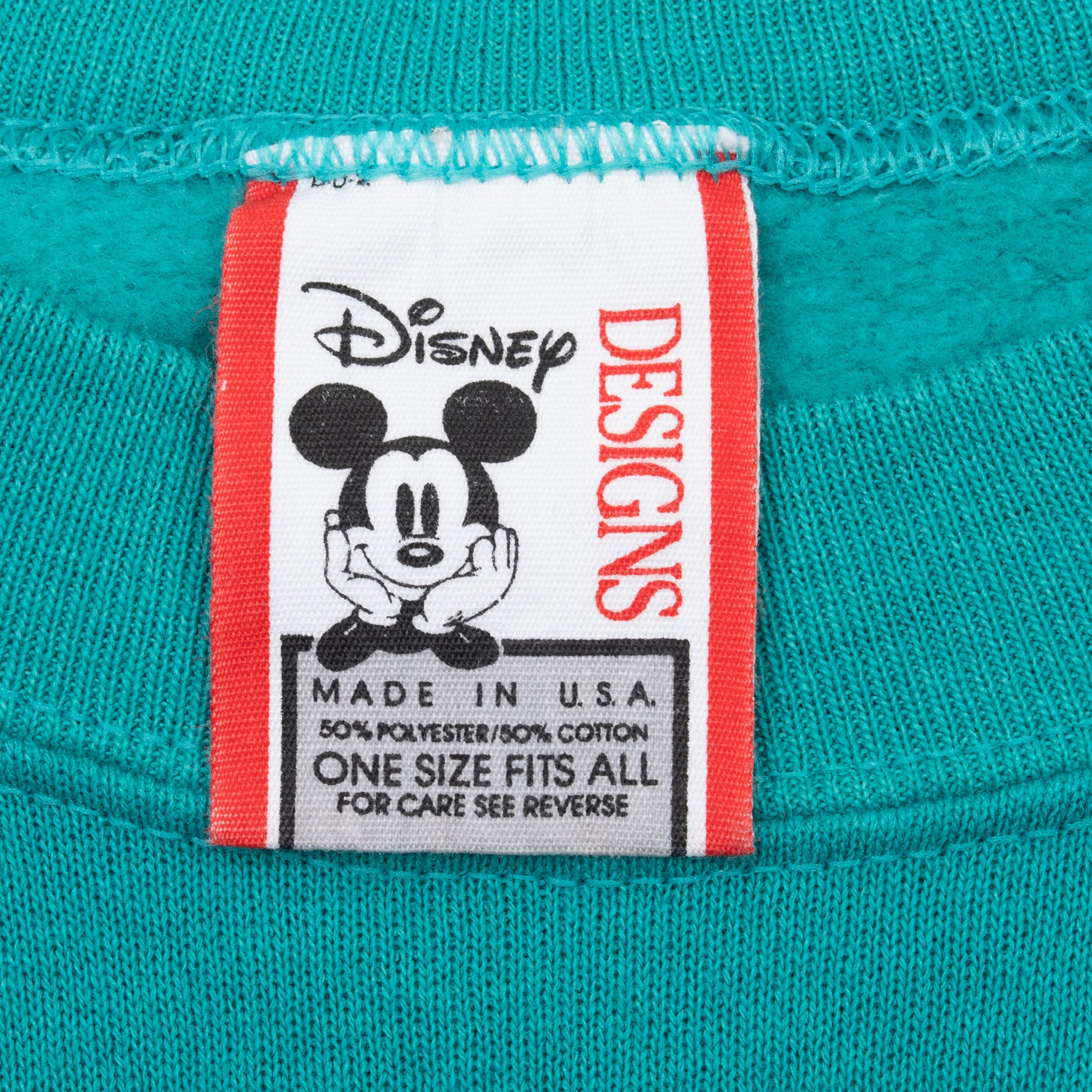 Vintage Disney Goofy Teal Sweatshirt 1990S Size Large Made In Usa