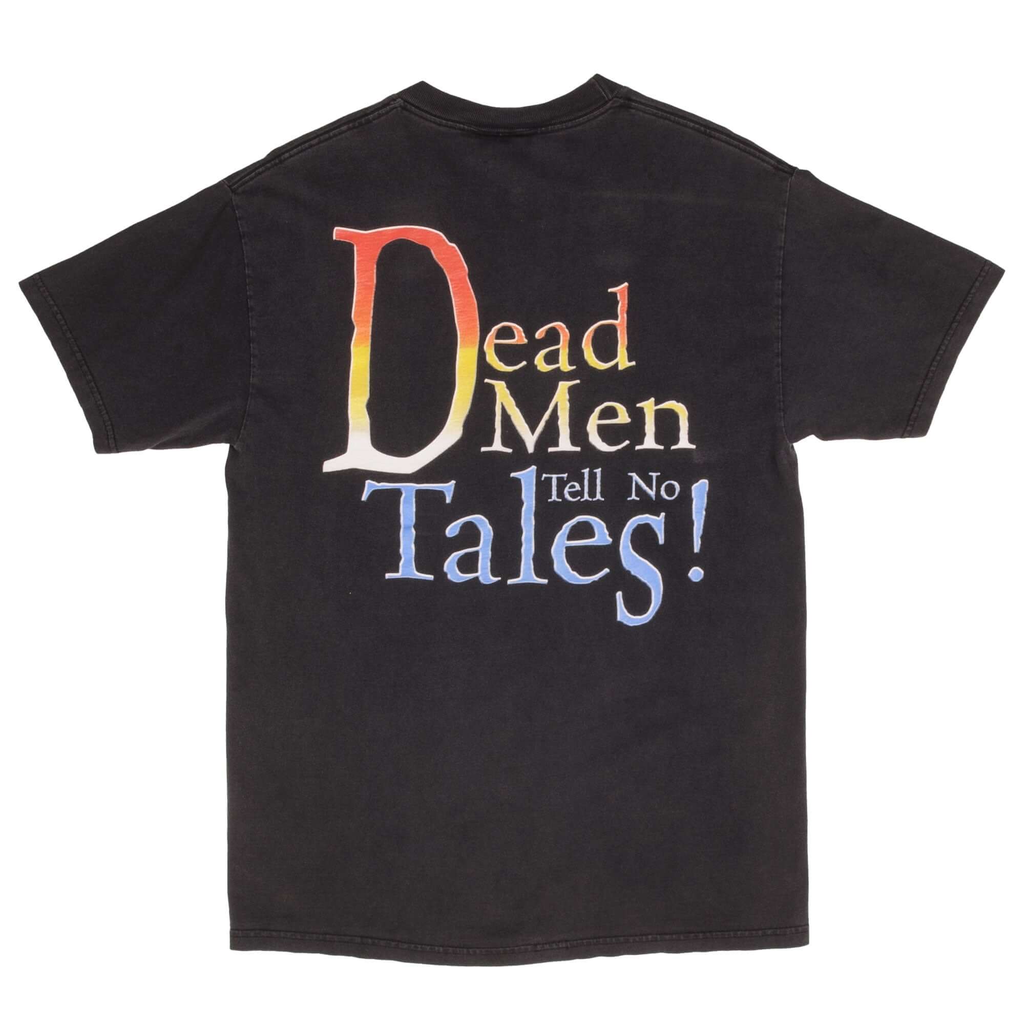 Vintage Pirates Of The Caribbean Disney 1990s Tee Shirt Size Medium Made In USA