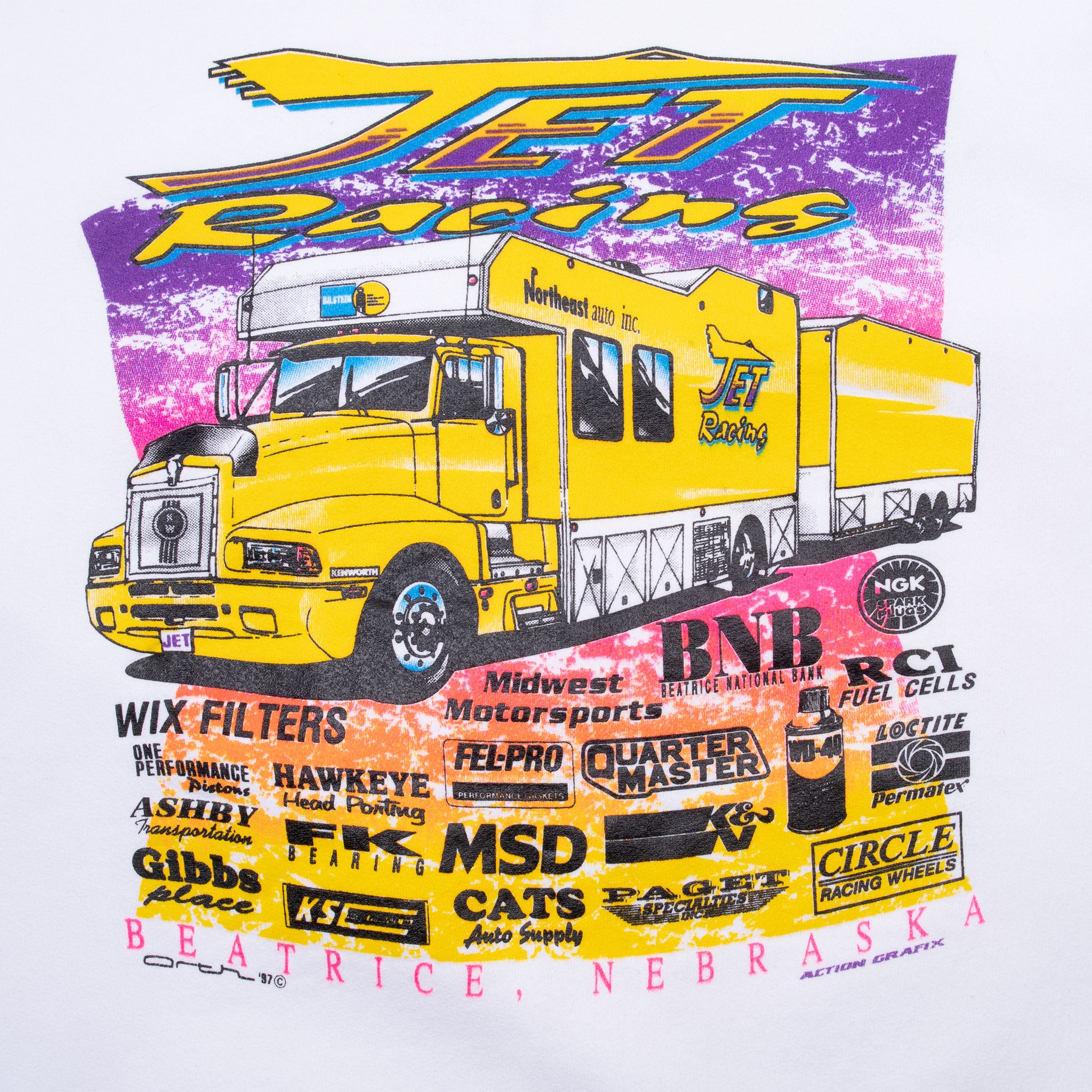 Vintage Dirt Track Racing Johnny Saathoff 1996 National Champion Sweatshirt Size Xl Made In Usa