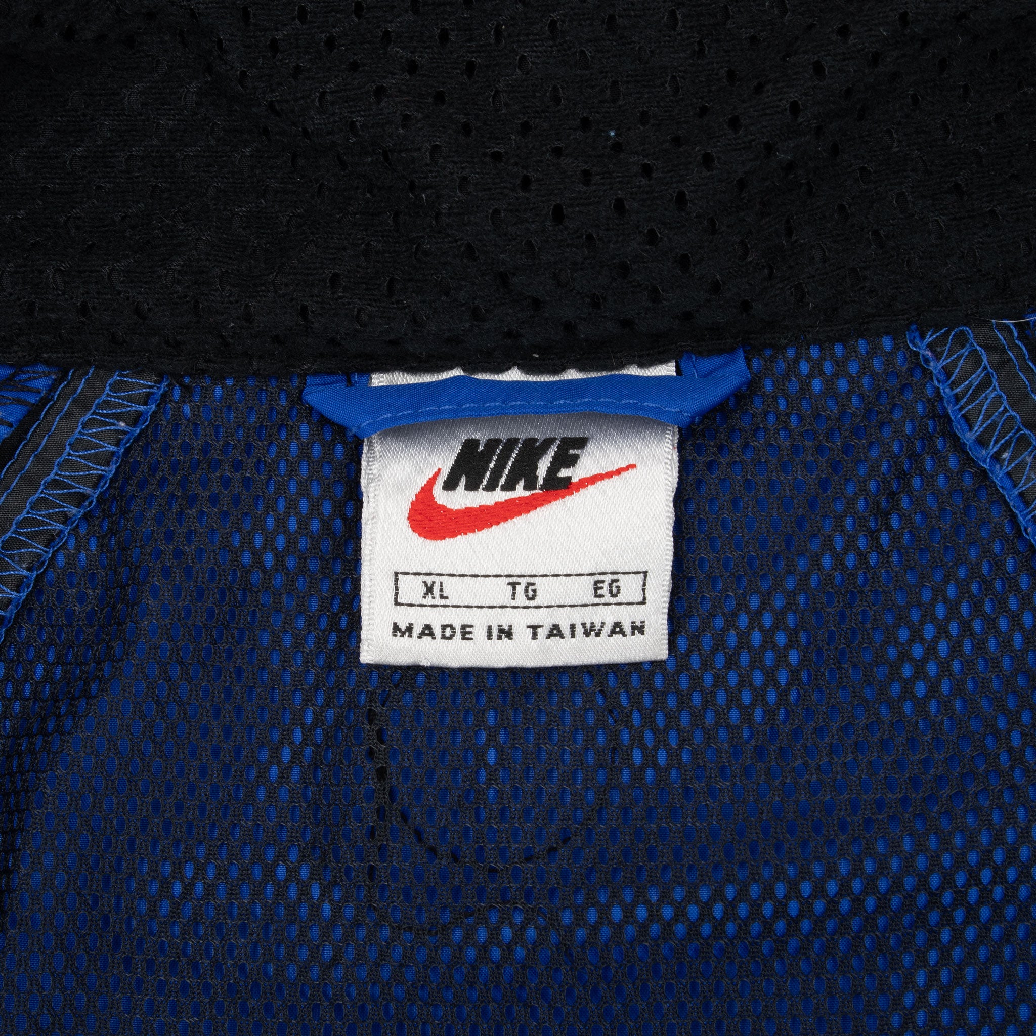 Vintage Nike Blue Windbreaker Jacket 1990S Size XL