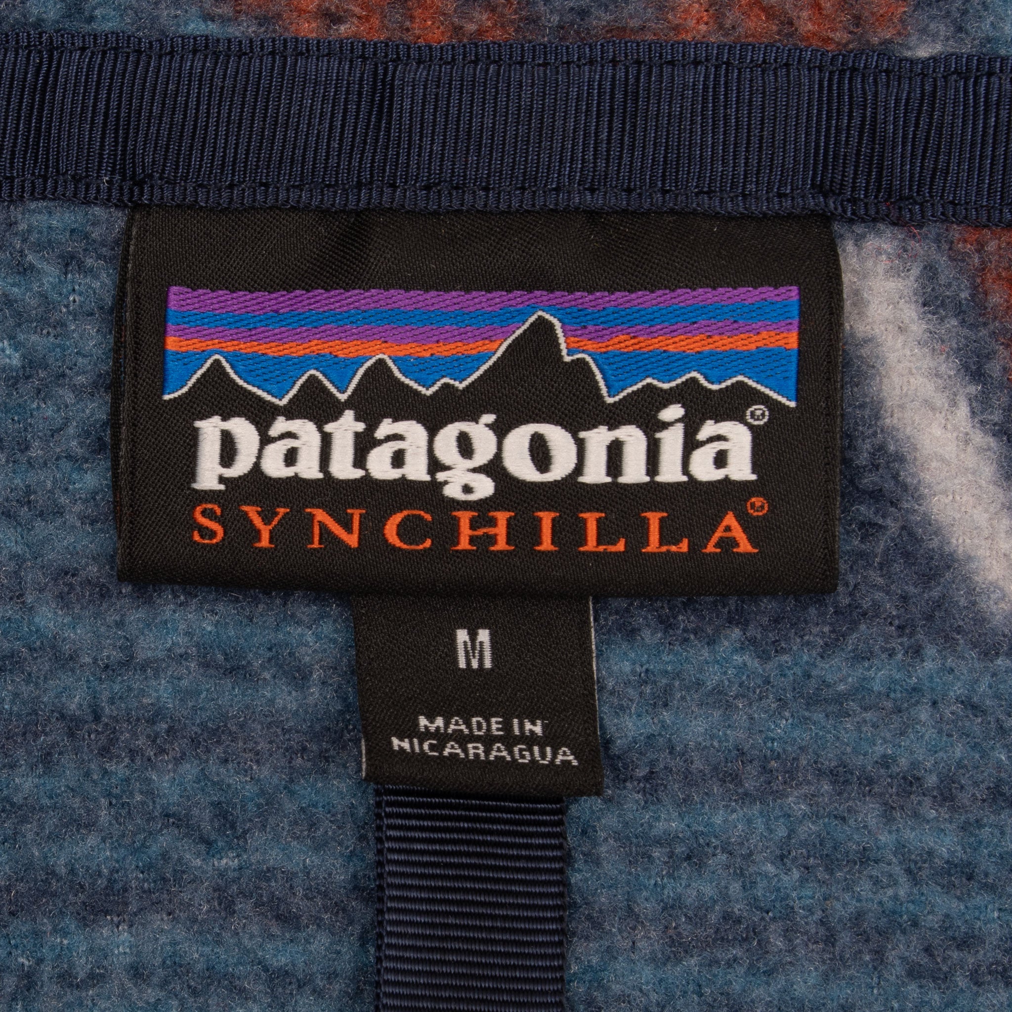 Vintage Patagonia Snap T Aztek Synchilla Pullover Fleece Jacket 2000S Size Medium