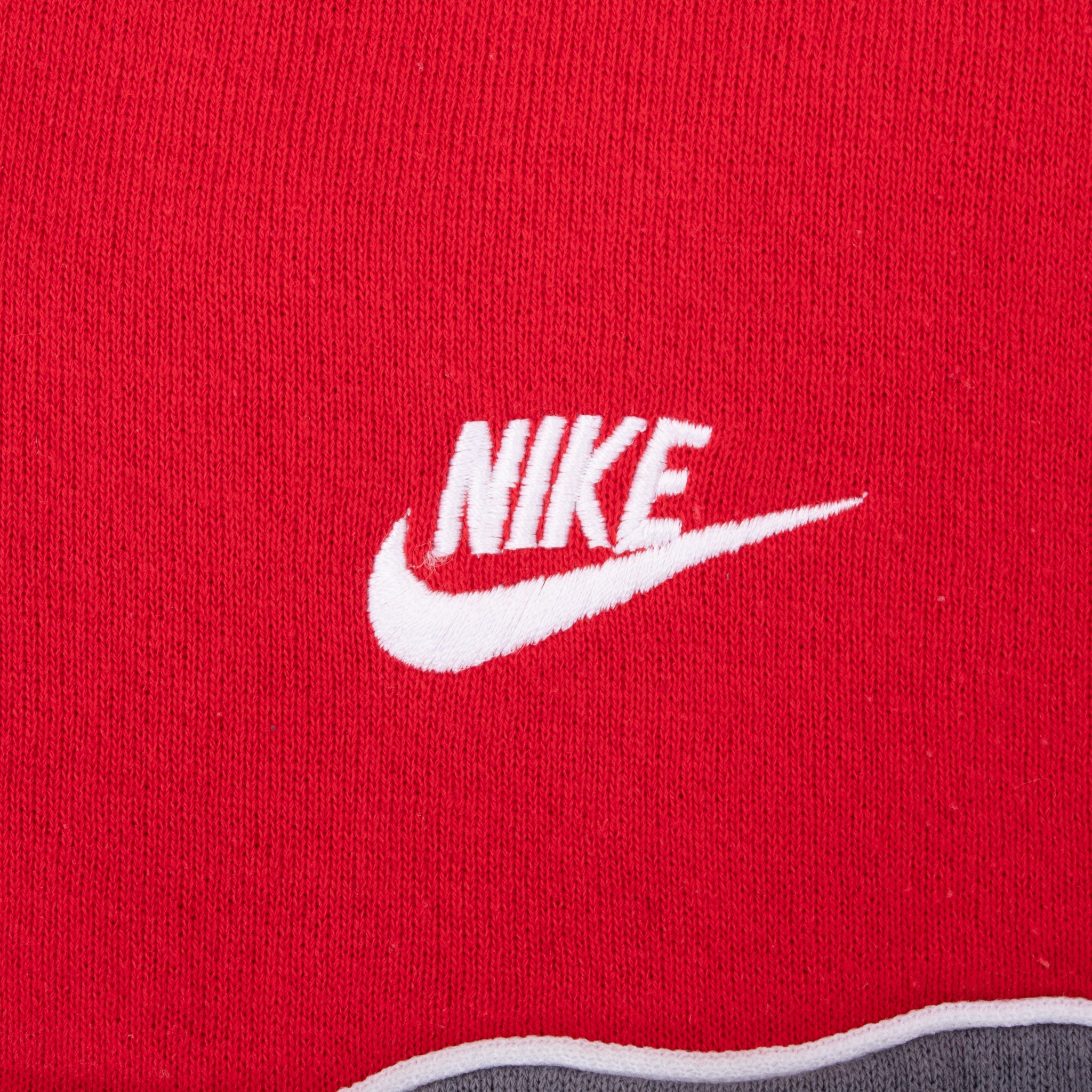 Vintage Nike Grey Red Track Jacket 1980S Size Medium