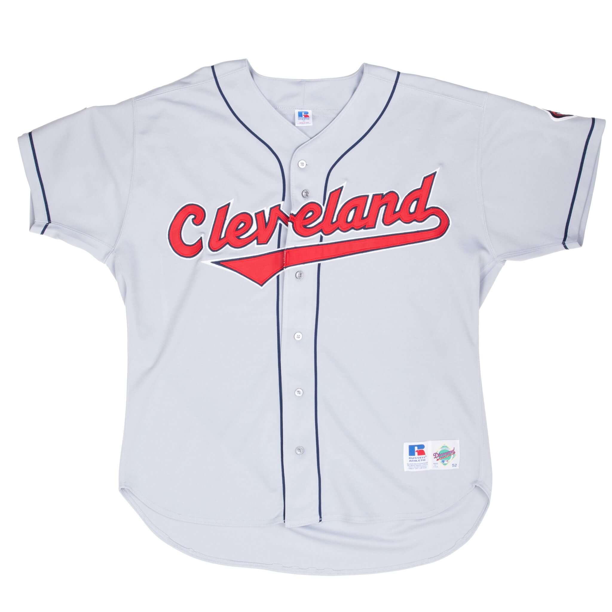 Vintage Mlb Cleveland Indians 100 Season Russell Jersey 2001 Murphy Size 2XL Made In USA