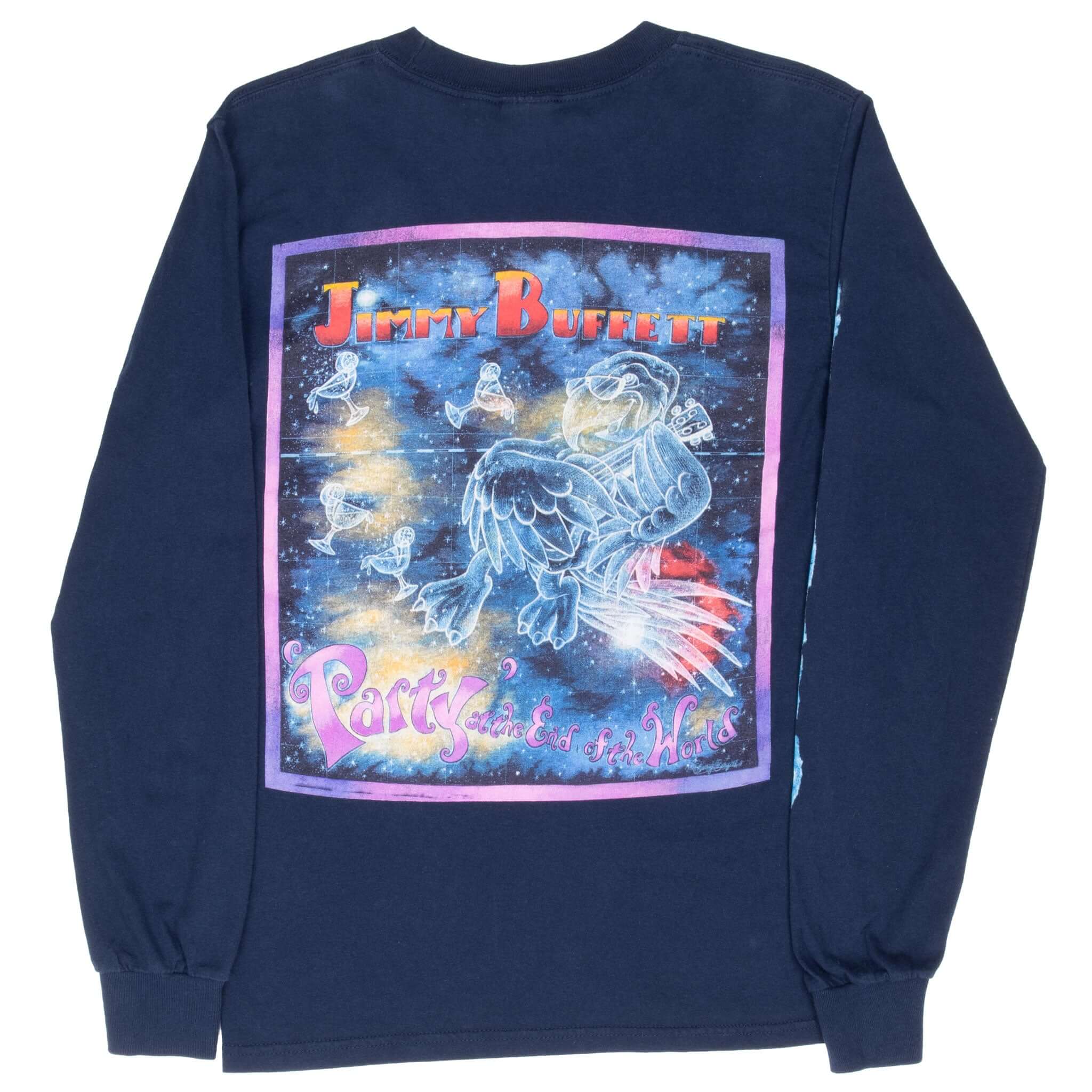 Vintage Jimmy Buffett Party At The End Of The World 2006 Long Sleeve Tee Shirt Size Small
