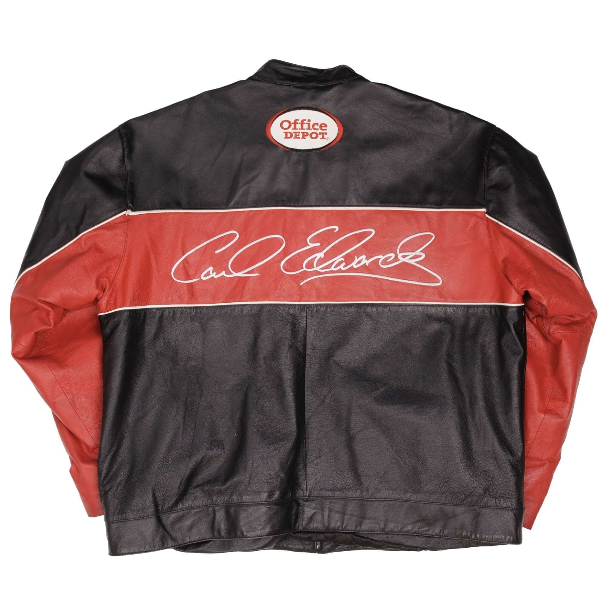 Vintage Nascar Carl Edwards #99 Leather Jacket 2000S Size XL