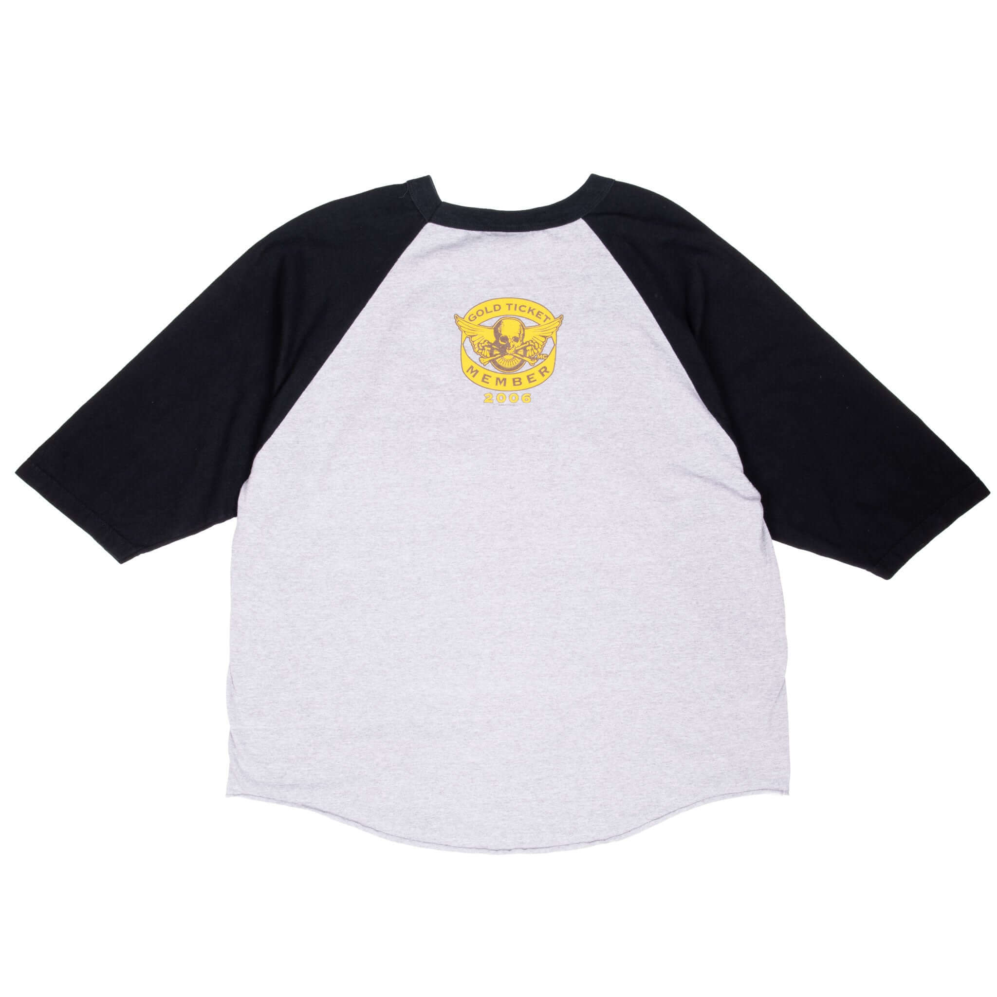 Vintage Lynyrd Skynyrd Gold Ticket Member 2006 Raglan Tee Shirt Size 2XL
