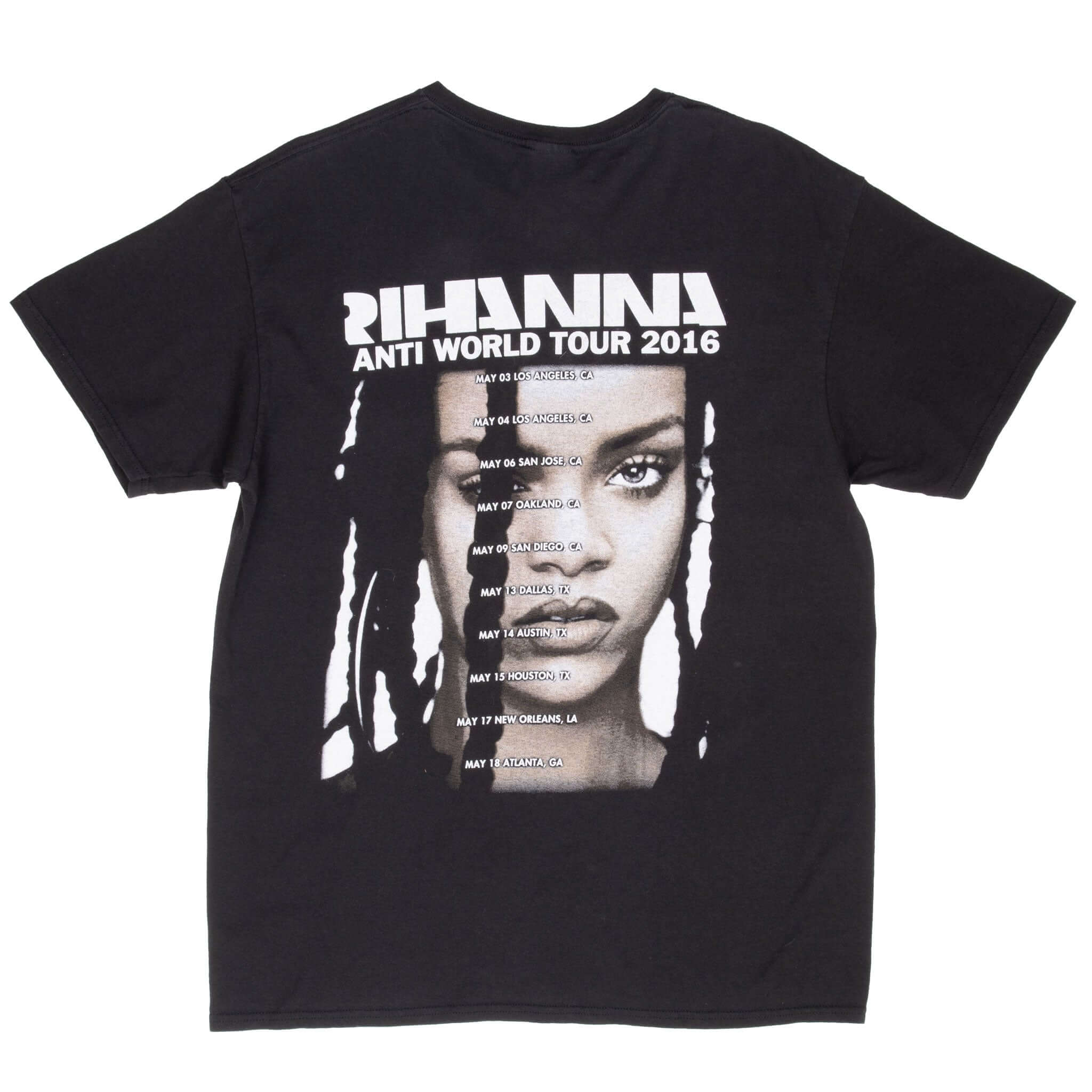 Vintage Rihanna Anti World 2016 Black Tee Shirt Size Large