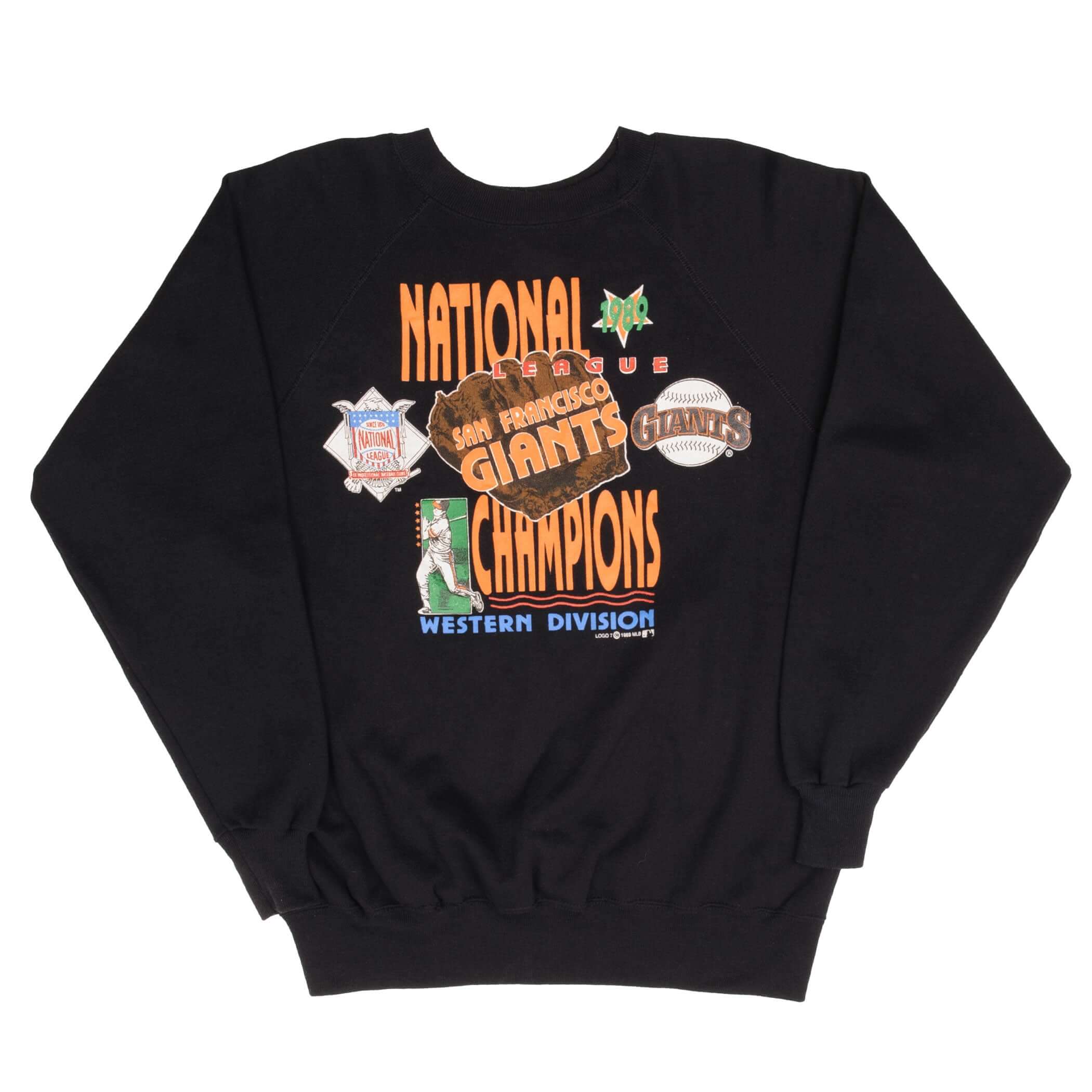Vintage Mlb San Francisco Giants National League Champions 1989 Sweatshirt Size XL Made In USA