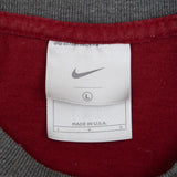 Vintage Nike Athletics Burgundy Tee Shirt 2000S Size Large Made In Usa
