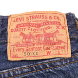 Beautiful Indigo Levis 501 Z XX Jeans With Single Stitch, Hidden Rivet and Selvedge Made in Japan with Dark Blue Wash.  Size 32X32