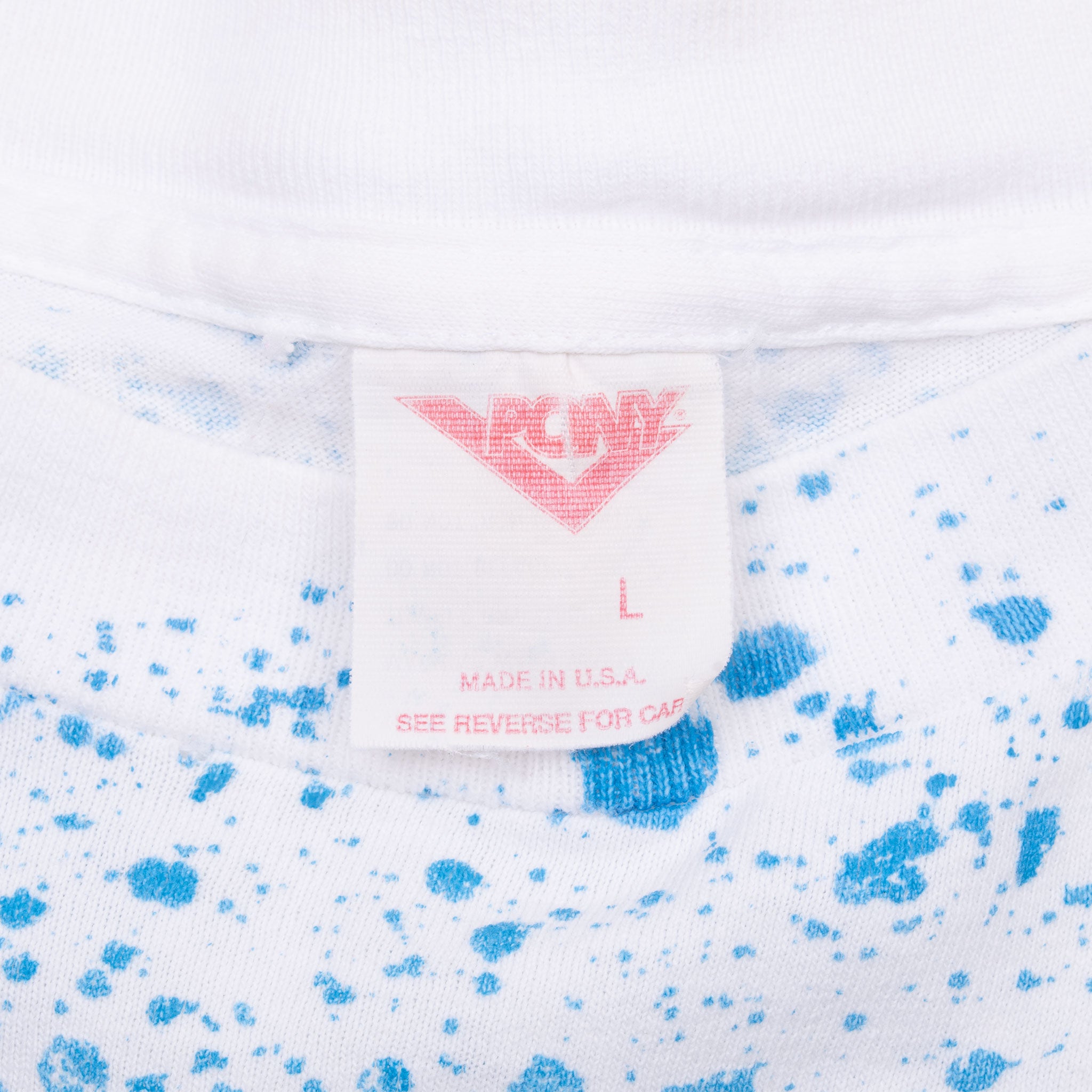 Vintage Pony Cycling All Over Print Tee Shirt Large Made In Usa With Single Stitch Sleeves