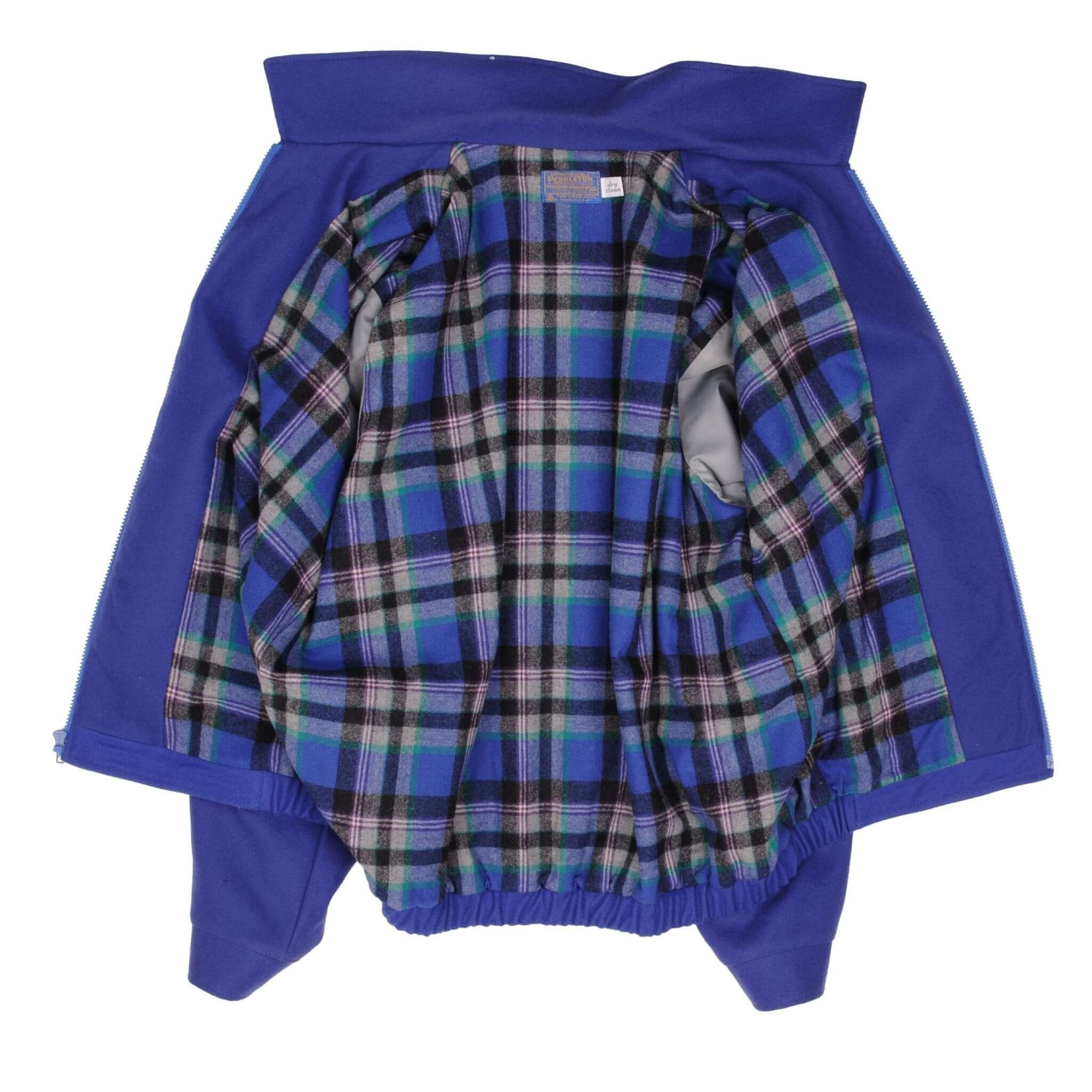 Vintage Pendleton Woolen Mills Blue Jacket 1990S Size XL Made In USA