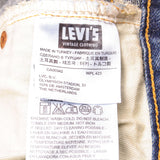 Beautiful Indigo Levis 501 Z XX Jeans With Single Stitch, Hidden Rivet and Selvedge Made in Japan with Dark Blue Wash.  Size 32X32