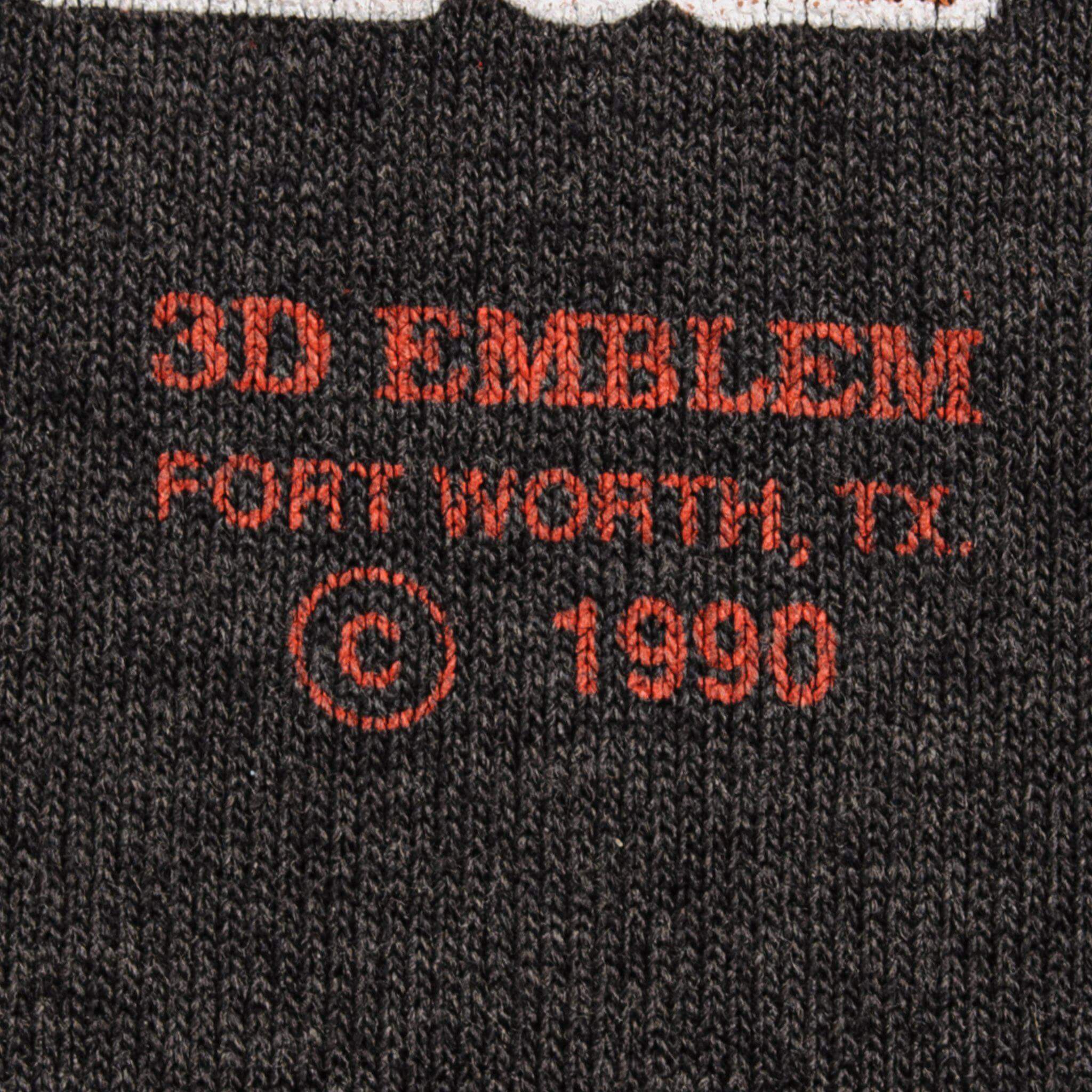 VINTAGE 3D EMBLEM HARLEY DAVIDSON TEE SHIRT 1990 SIZE XL MADE IN USA