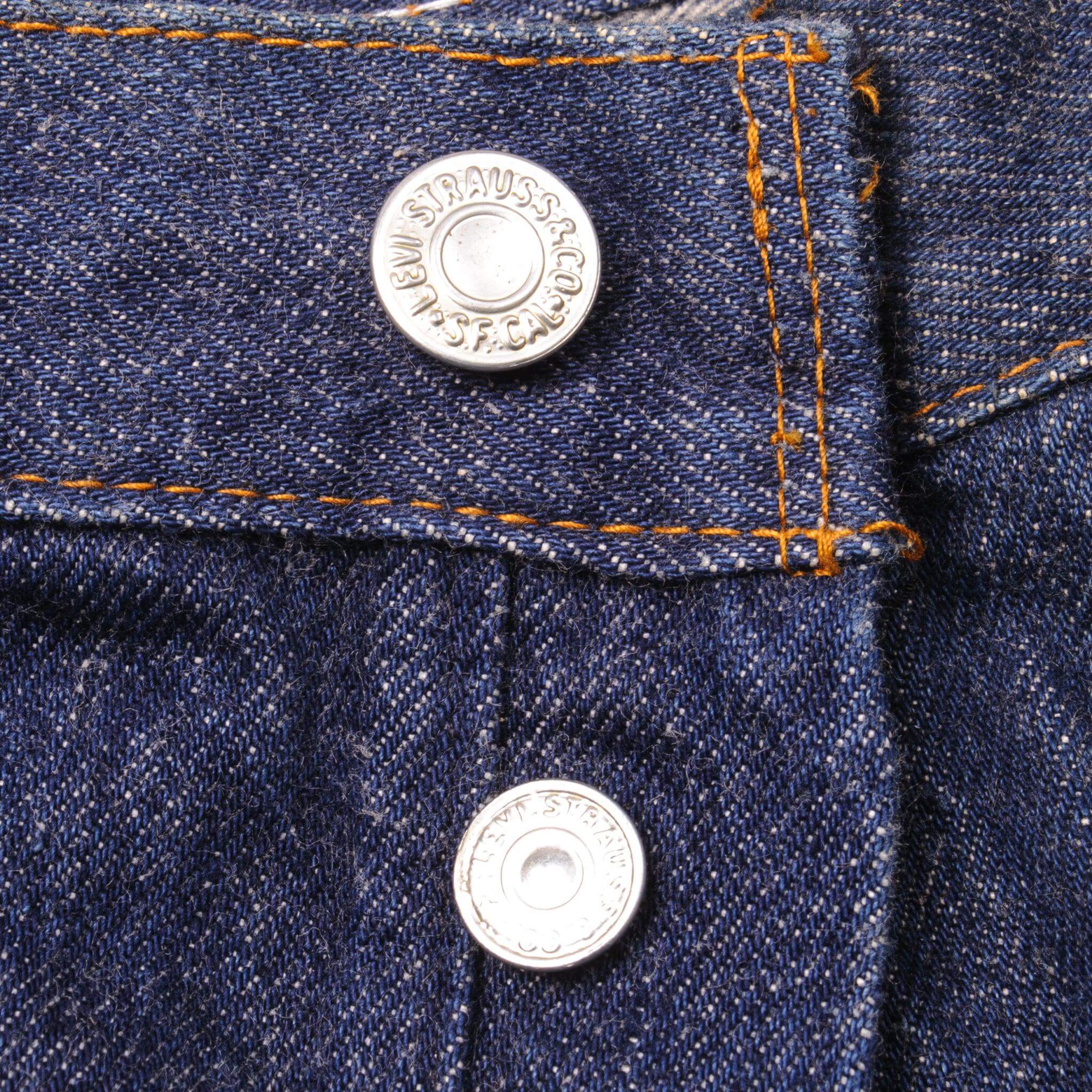 VINTAGE LEVIS 501 WOMEN PRESHRUNK JEANS INDIGO 1980's SIZE W33 L30 MADE IN USA NOS